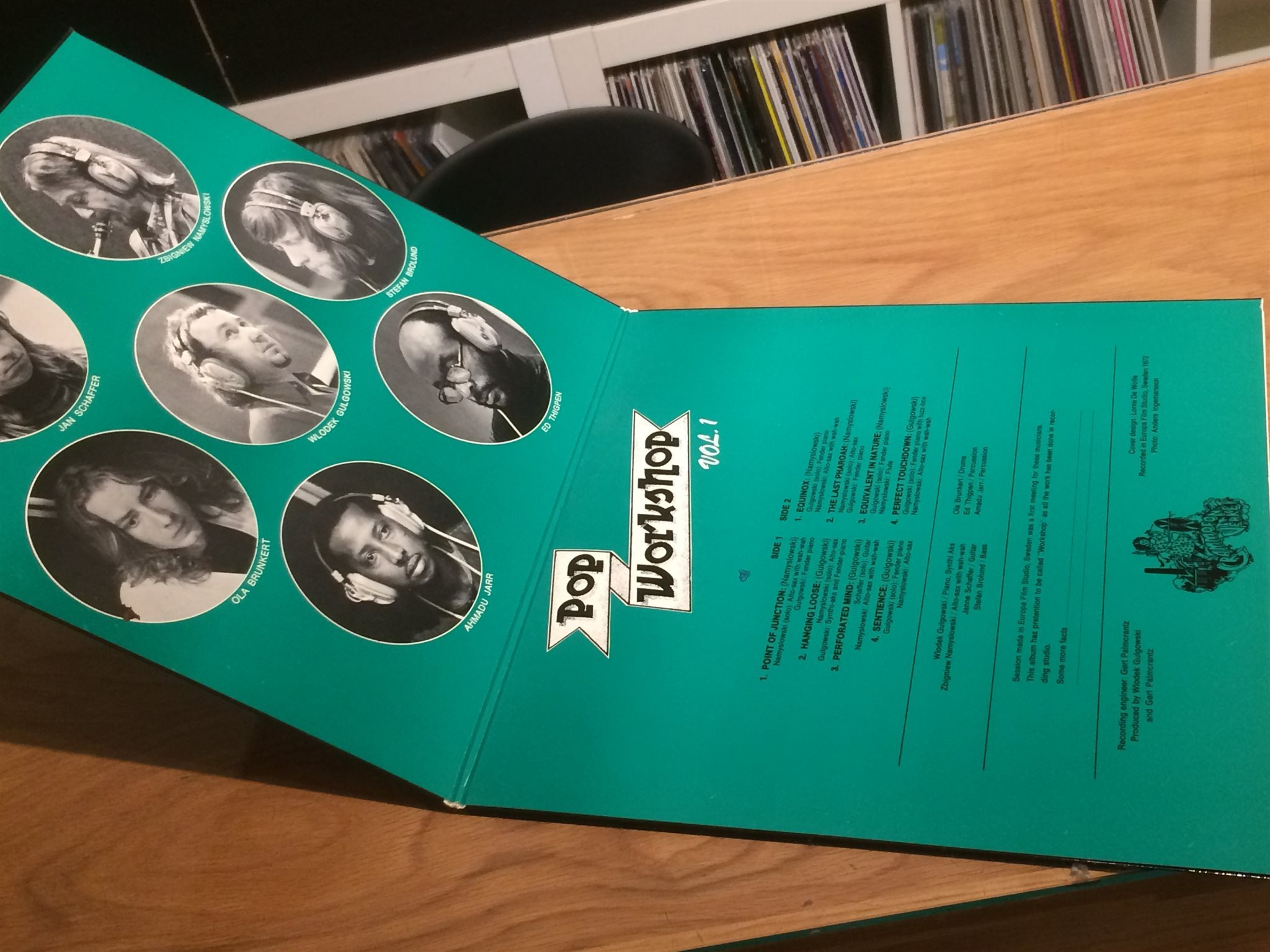 Omslagsbild för skivan POP WORKSHOP VOL 1 LP -73 Swe GRAMMOFON VERKET EFG 7350 M-