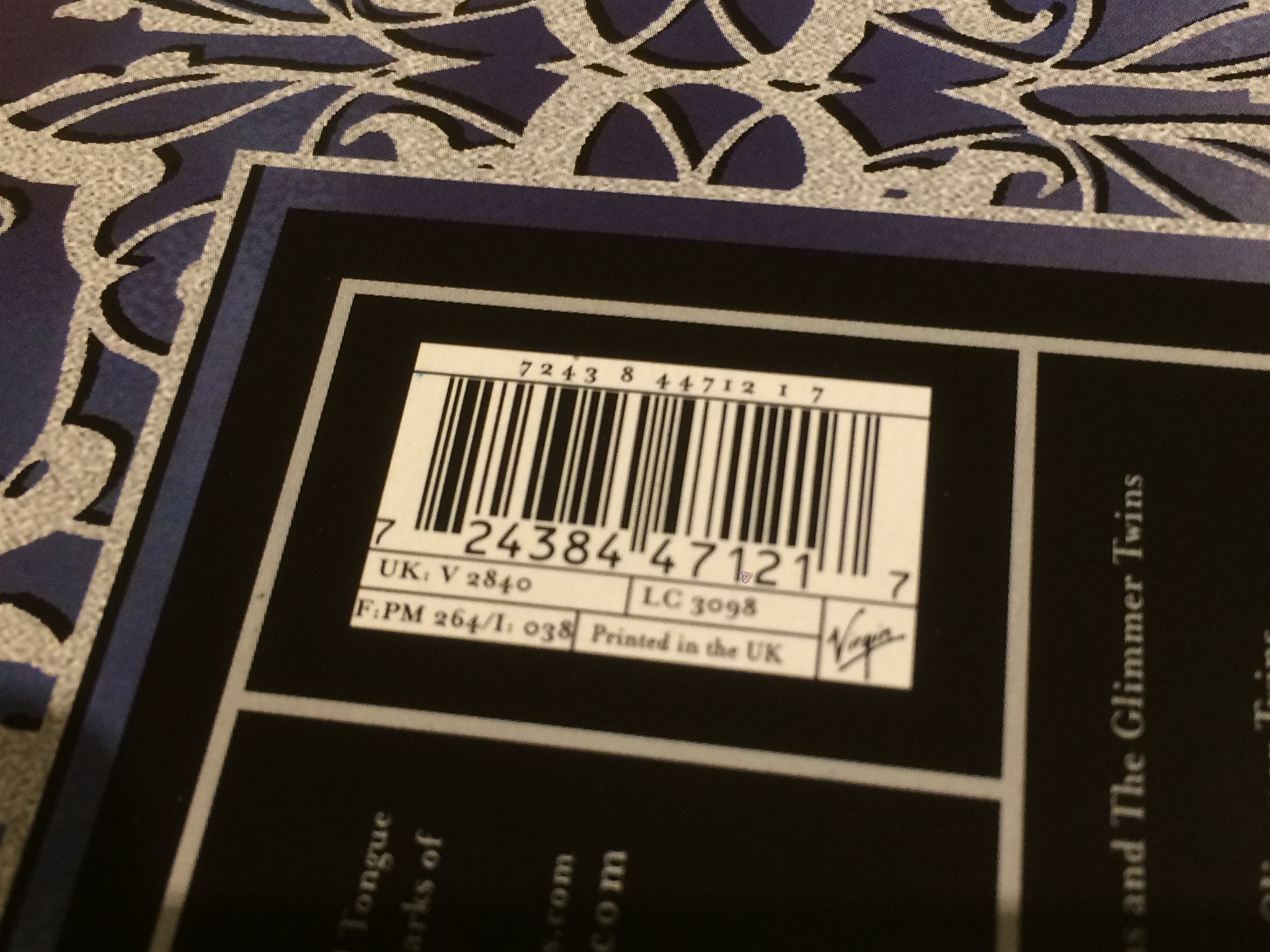 Omslagsbild för skivan THE ROLLING STONES bridges to Babylon 2xLP -97 VIRGIN V 2840 