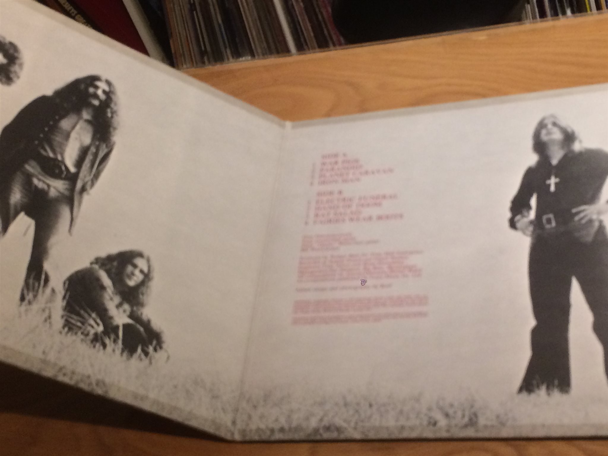 Omslagsbild för skivan BLACK SABBATH paranoid LP -70 UK VERTIGO large swirl 6360 011