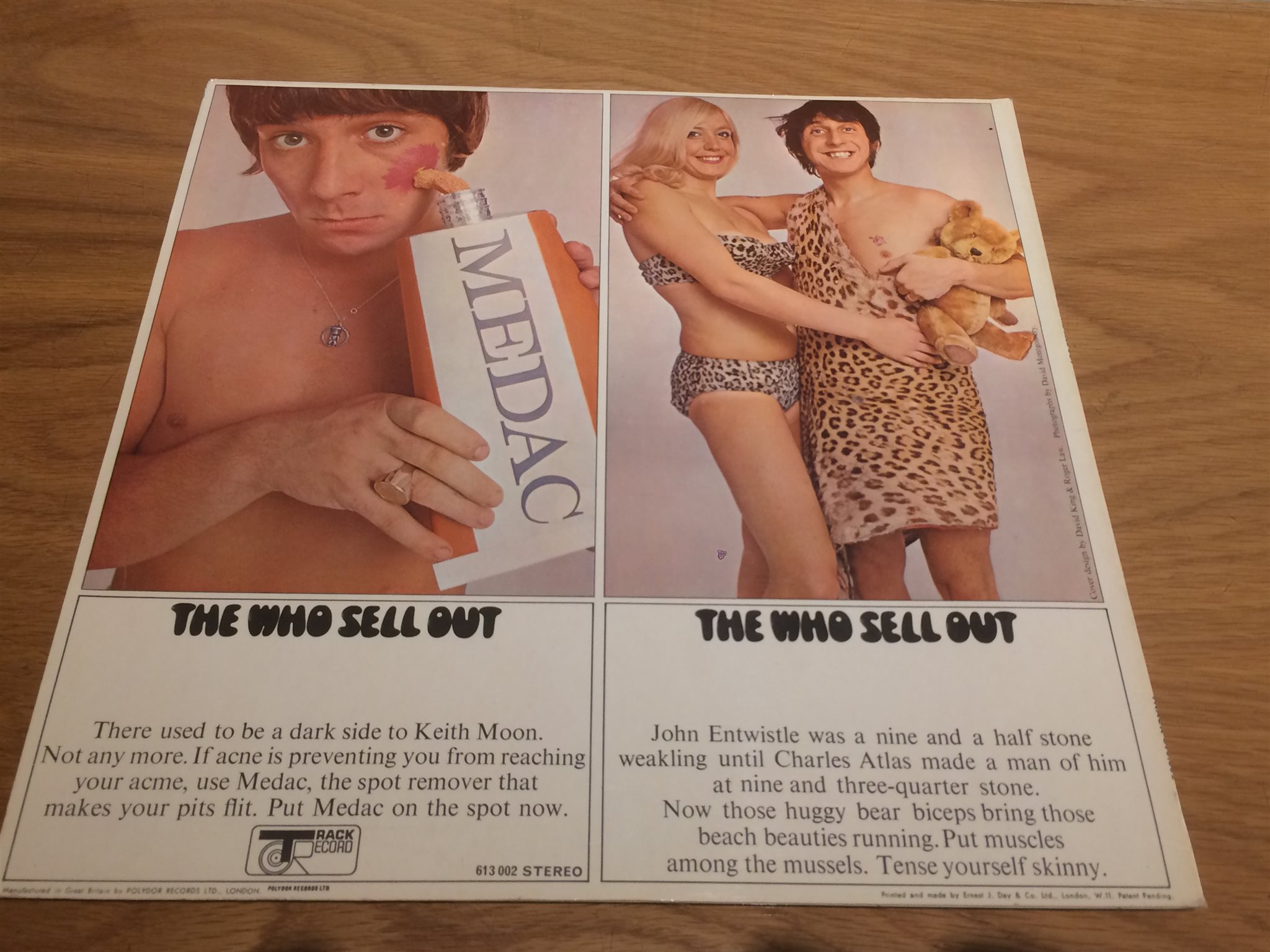 Omslagsbild för skivan THE WHO sell out LP -67 UK TRACK RECORD 613 002 rare!!!