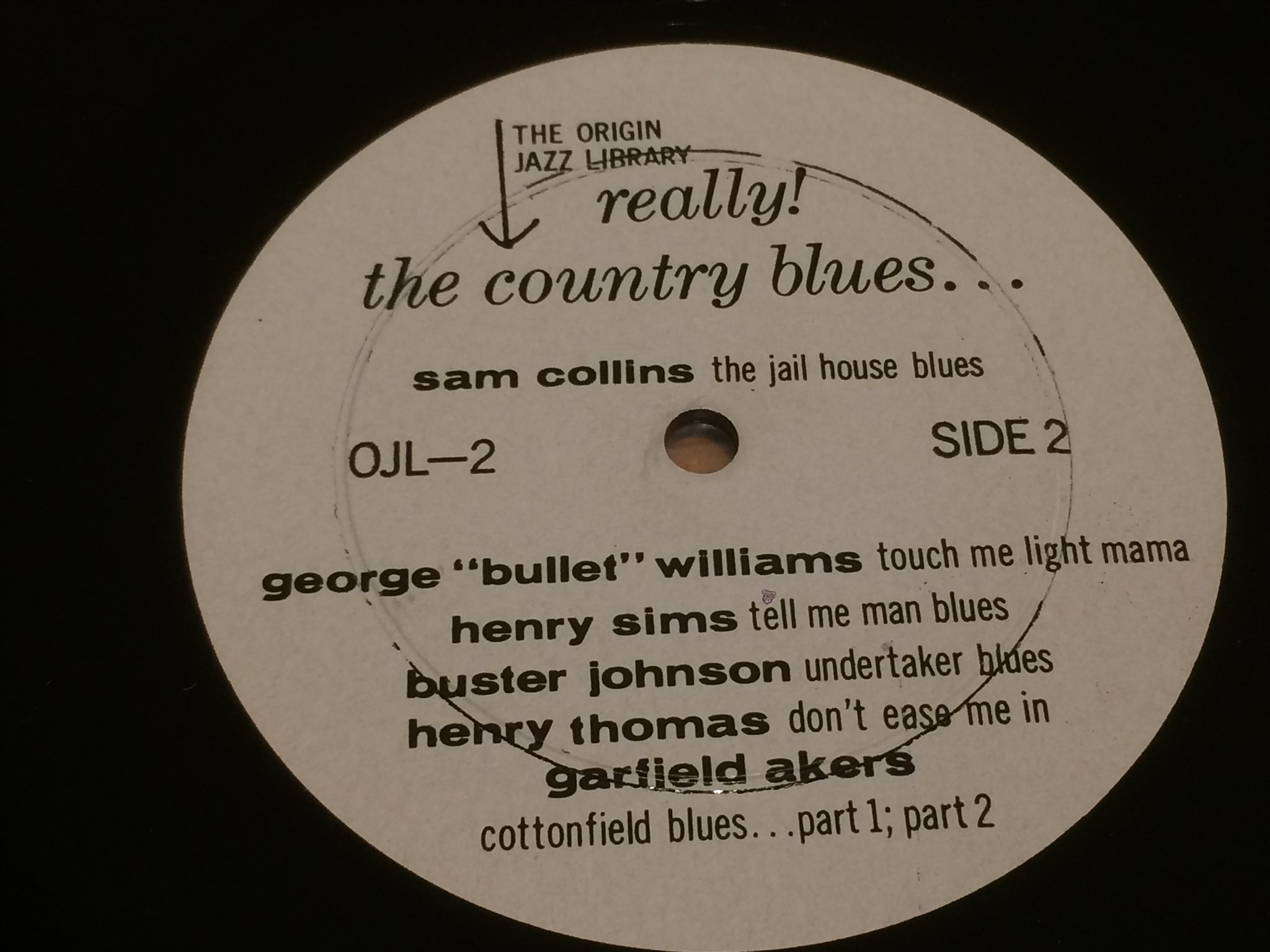 Omslagsbild för skivan V/A Really! The country blues … LP -62 US ORIGIN JAZZ LIBRARY OJL-2 rare!!!