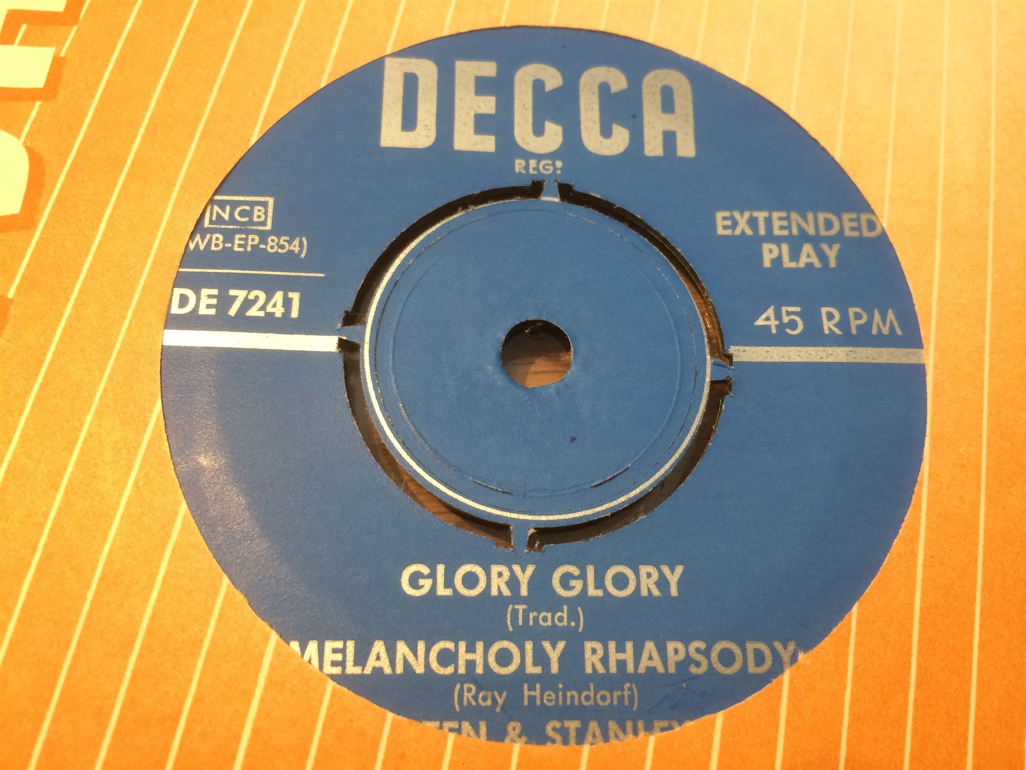 Omslagsbild för skivan STEN & STANLEY twist it magistern 45 EP DECCA SDE 7241 rare!