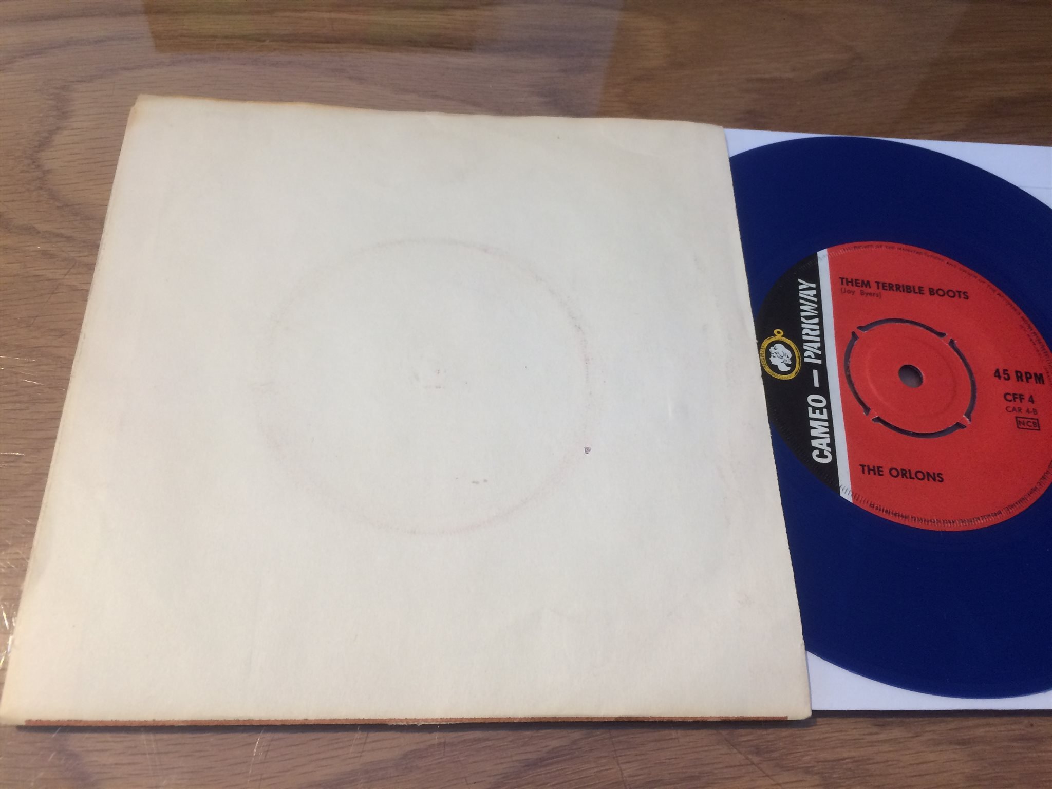 Omslagsbild för skivan THE ORLONS south street 45 Swe CAMEO PARKWAY CFF 4 blå vinyl SVÅR!