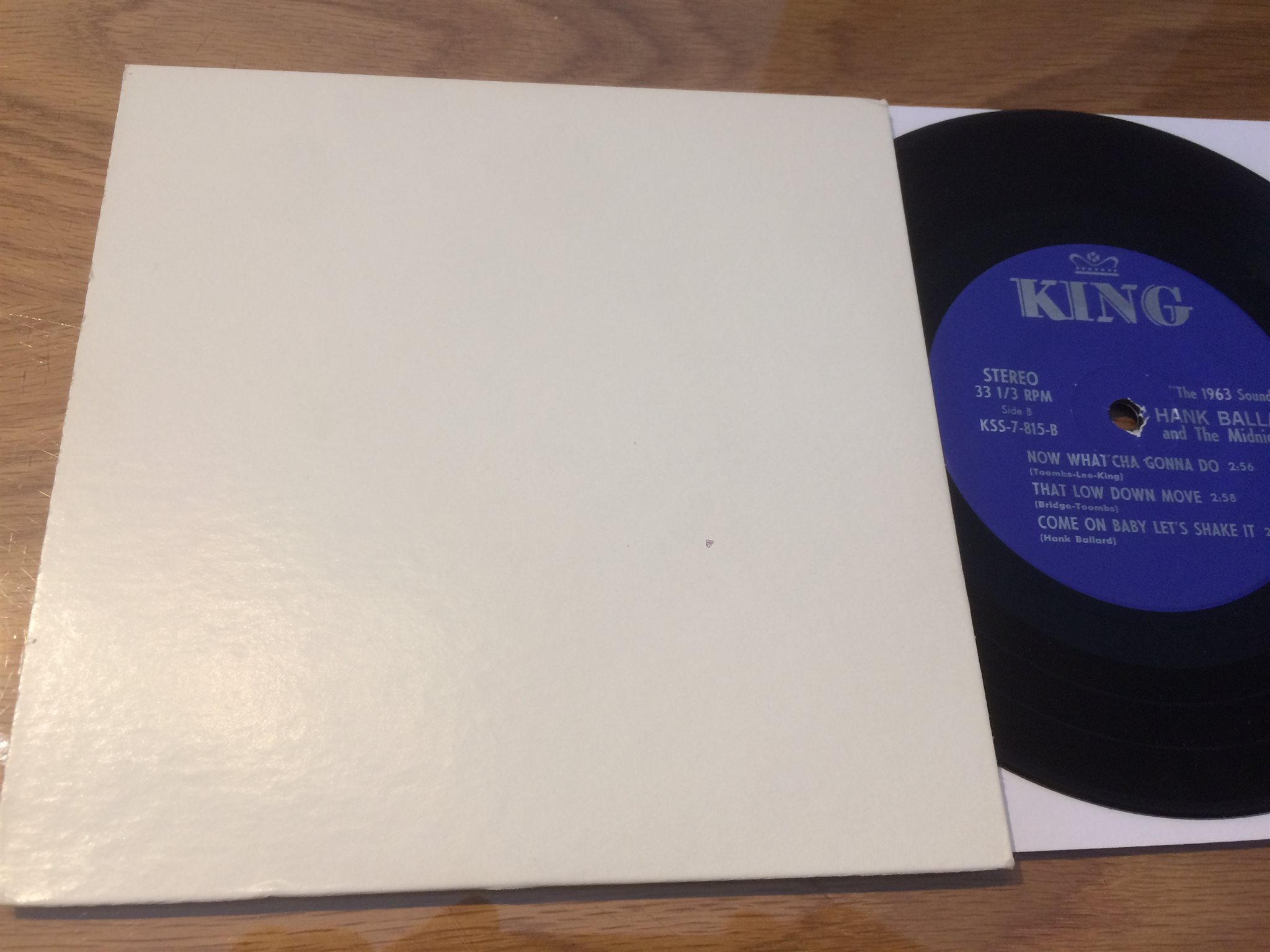 Omslagsbild för skivan HANK BALLARD & THE MIDNIGHTERS the 1963 sound EP US KING KSS-7-815 rare 
