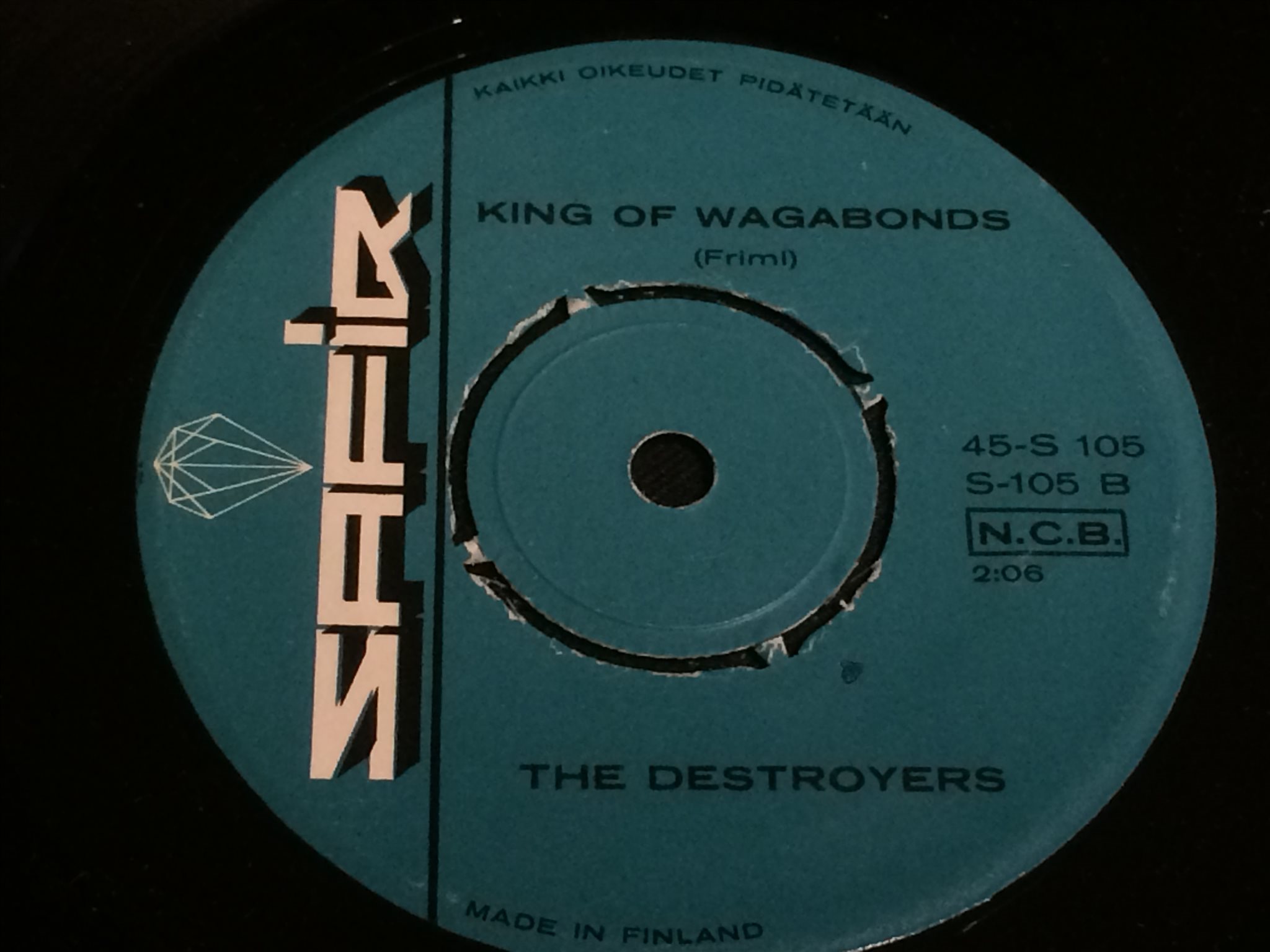 Omslagsbild för skivan THE DESTROYERS rullaati twist 45 -6? SAFIR S-105 mega rare ! ! ! 