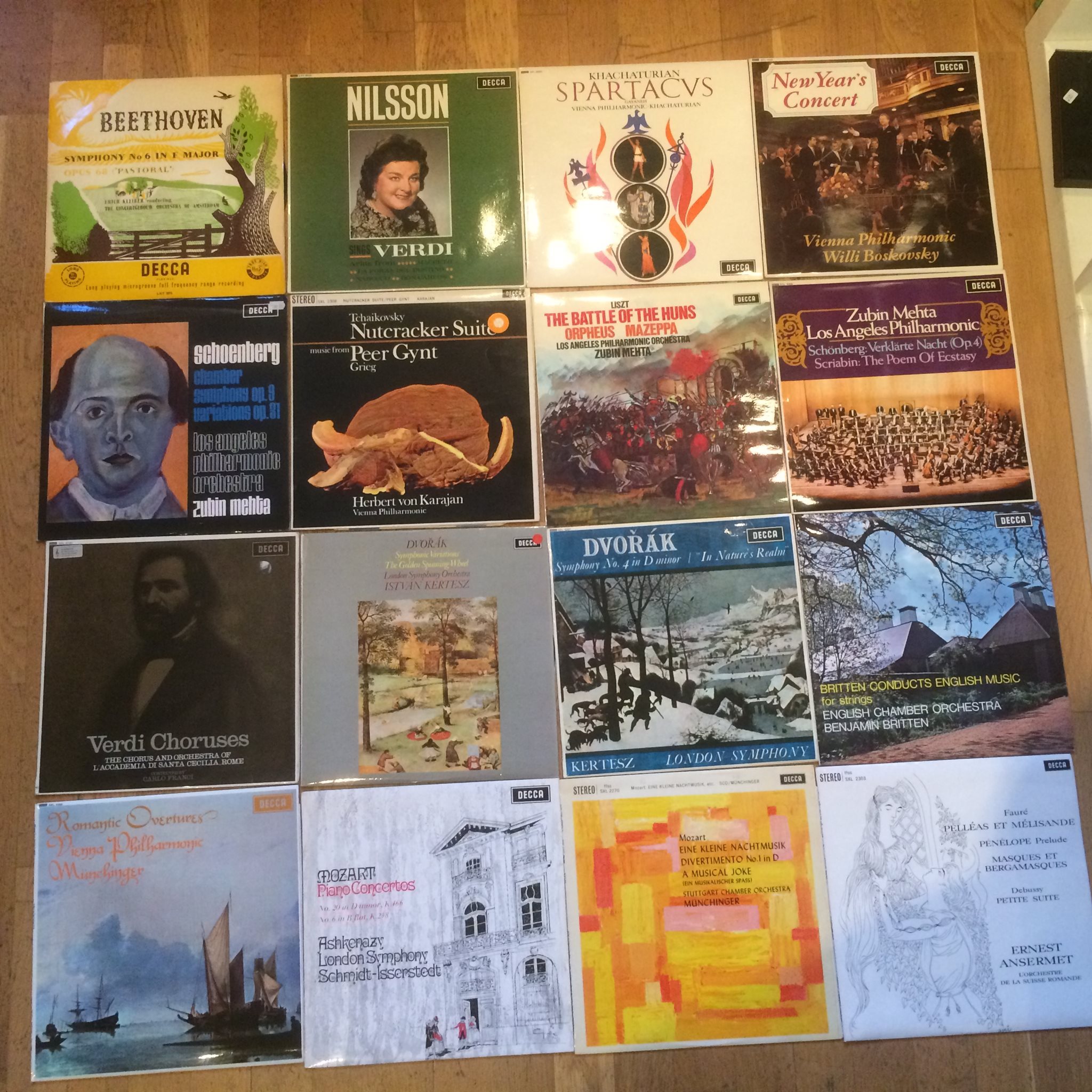 Omslagsbild för skivan Ca 40 klassiska plattor på engelska DECCA etiketten Se bilder!