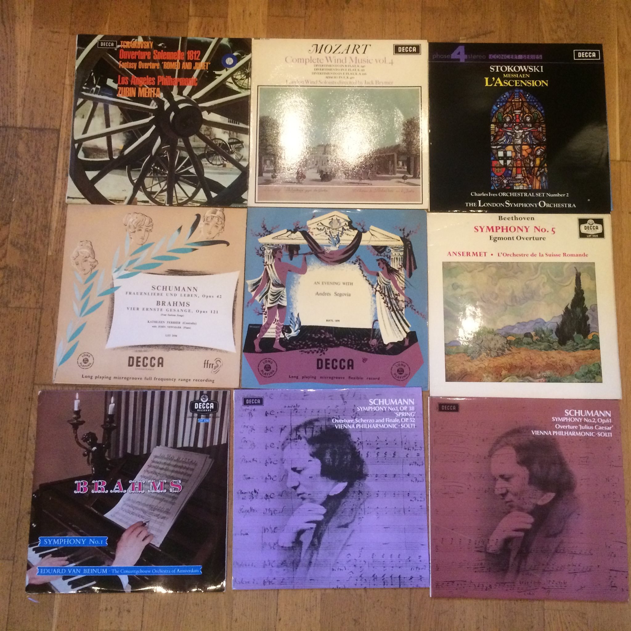 Omslagsbild för skivan Ca 40 klassiska plattor på engelska DECCA etiketten Se bilder!