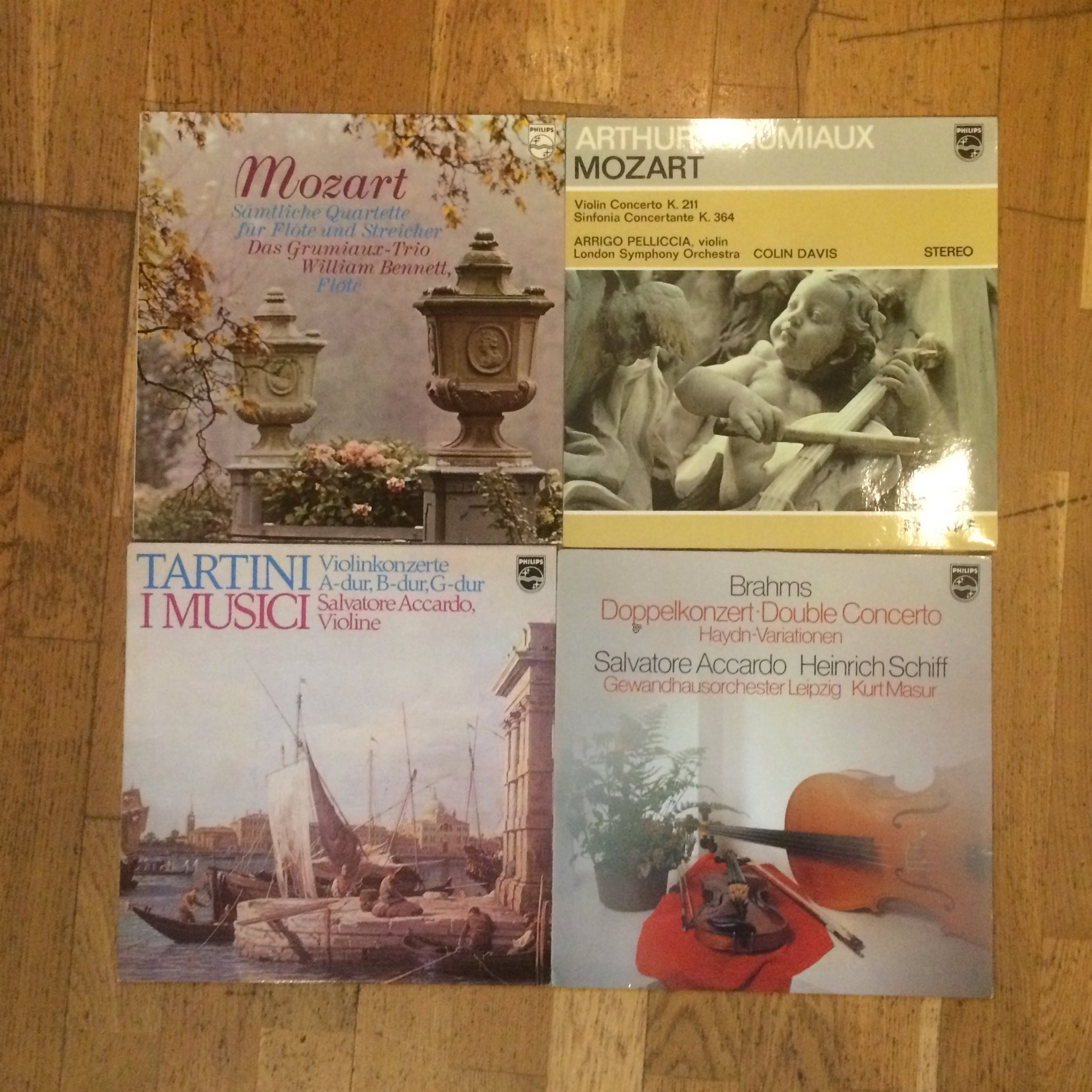 Omslagsbild för skivan 20 st  klassiska plattor på PHILIPS Bl.a. Grumiaux & Accardo Se bilder!