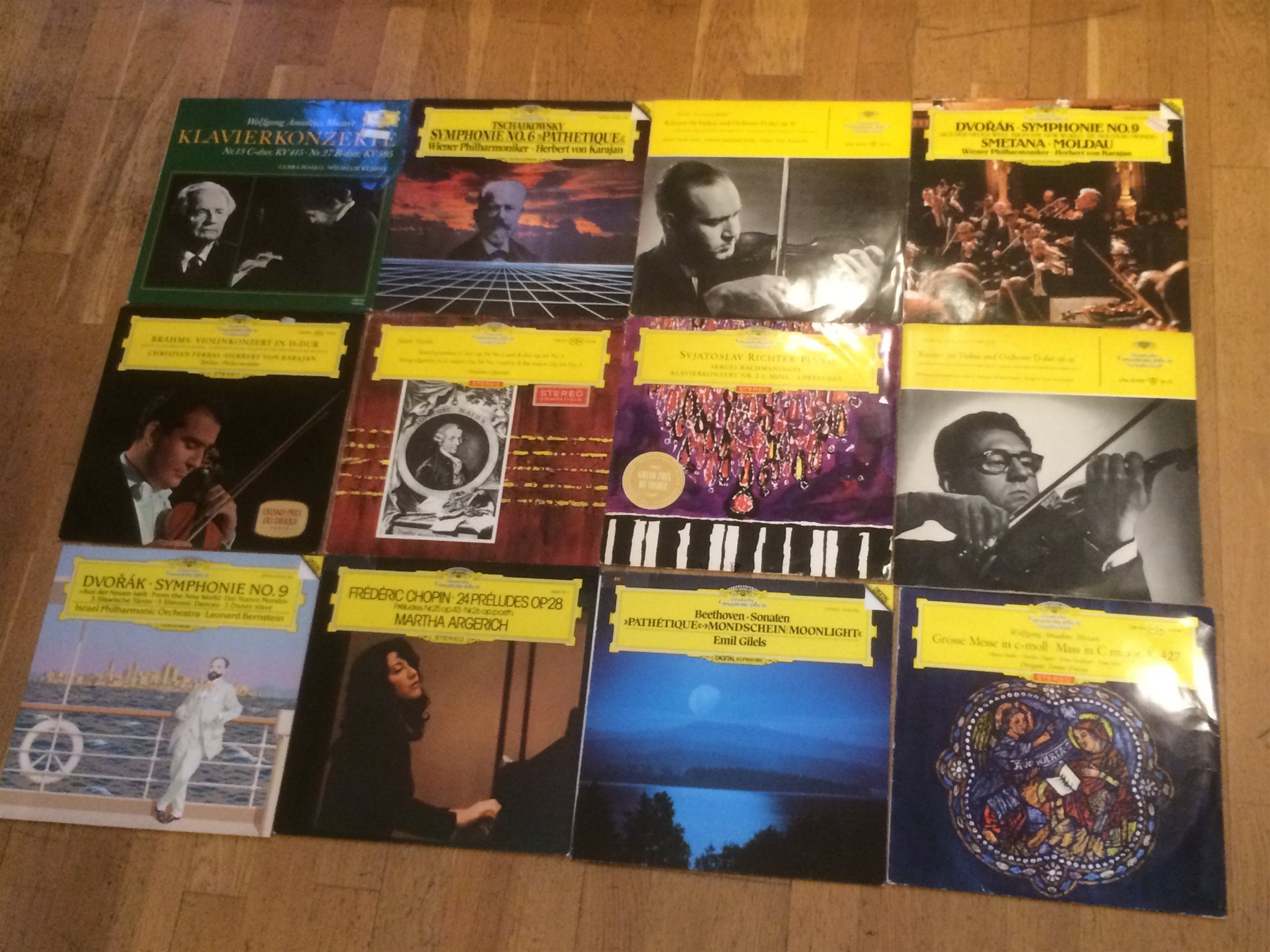 Omslagsbild för skivan 28 st Klassiska LP på Deutche Grammofon DGG /  Se bilder