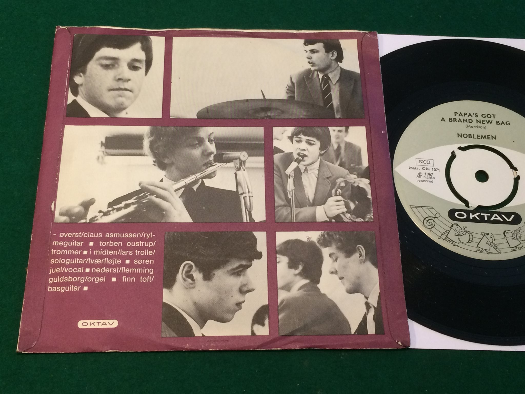 Omslagsbild för skivan NOBLEMEN hey girl 45 -67 Denmark OKTAV OKS 1060