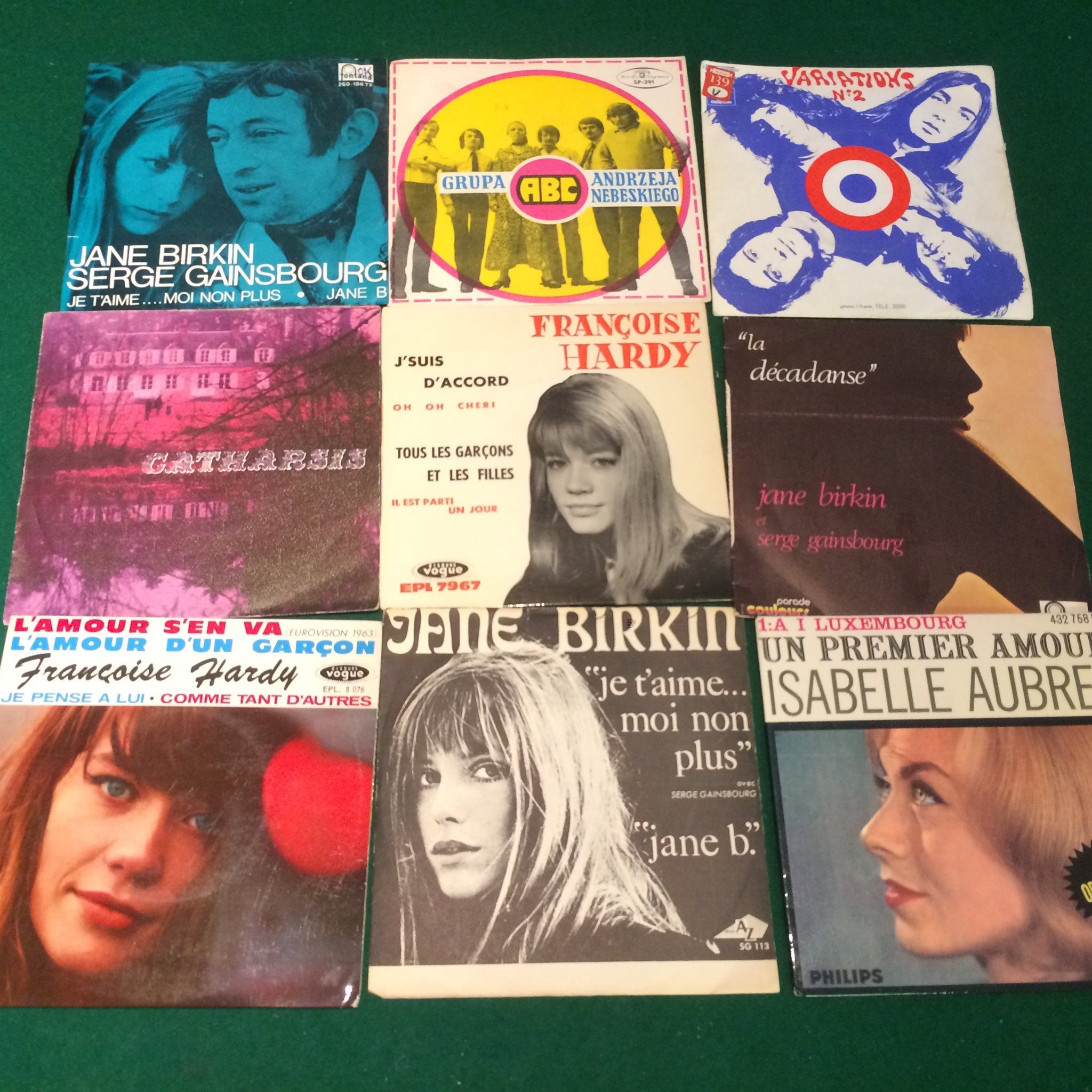 Omslagsbild för skivan 18 st EUROPEISKA SINGLAR / EP Francoise Hardy...