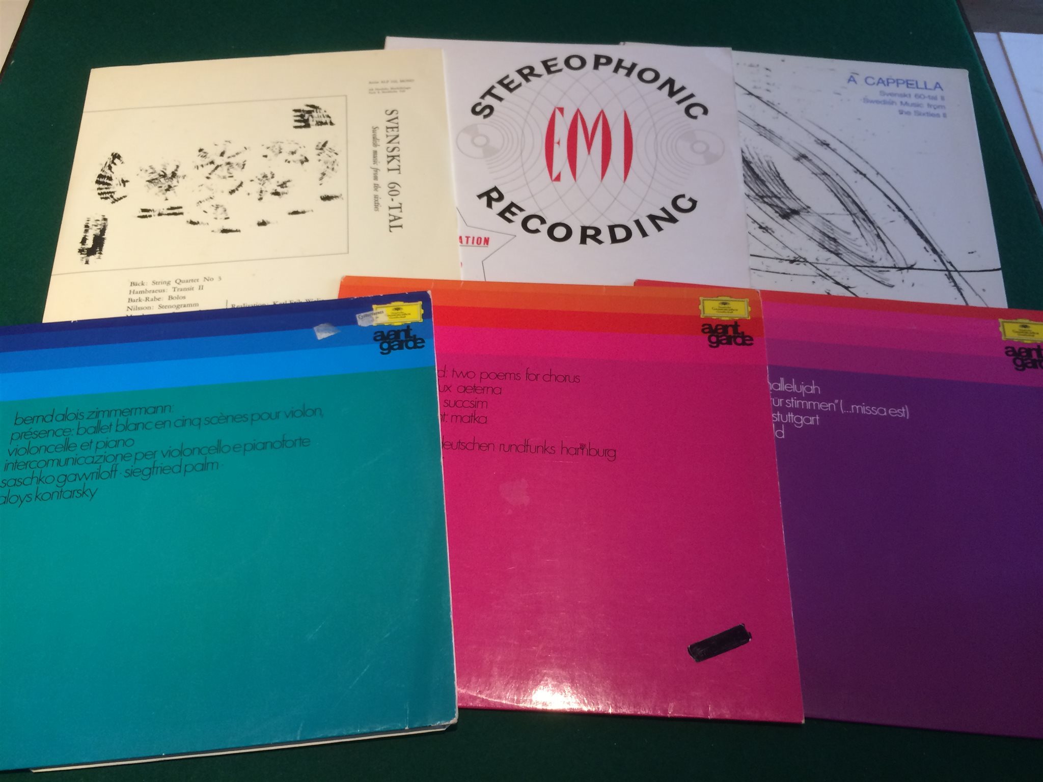 Omslagsbild för skivan 12 st REFERENCE LP's klassisk musik CONTEMPORARY electronic