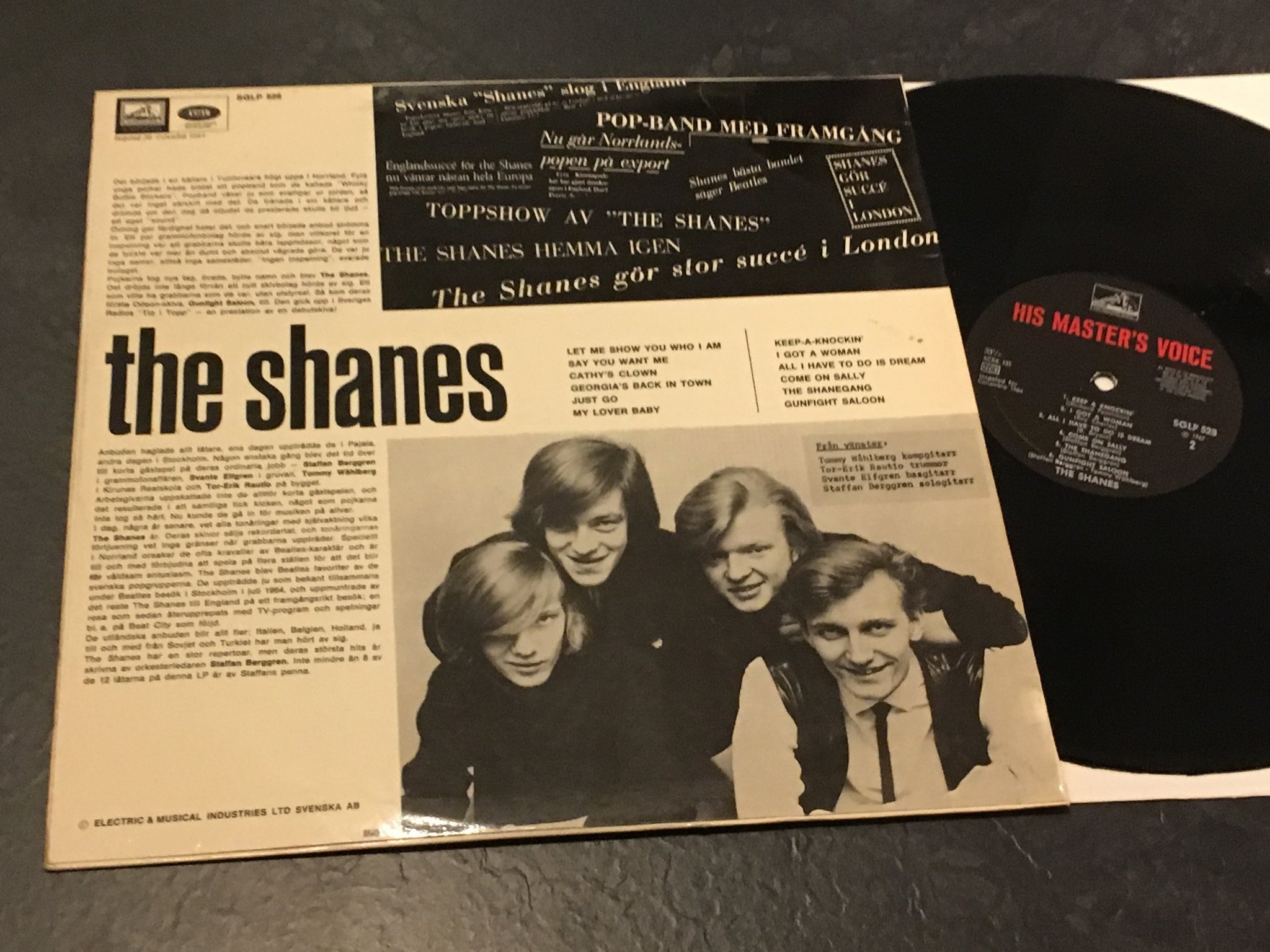 Omslagsbild för skivan THE SHANES let us show you LP -67 RE EMI SGLP 528
