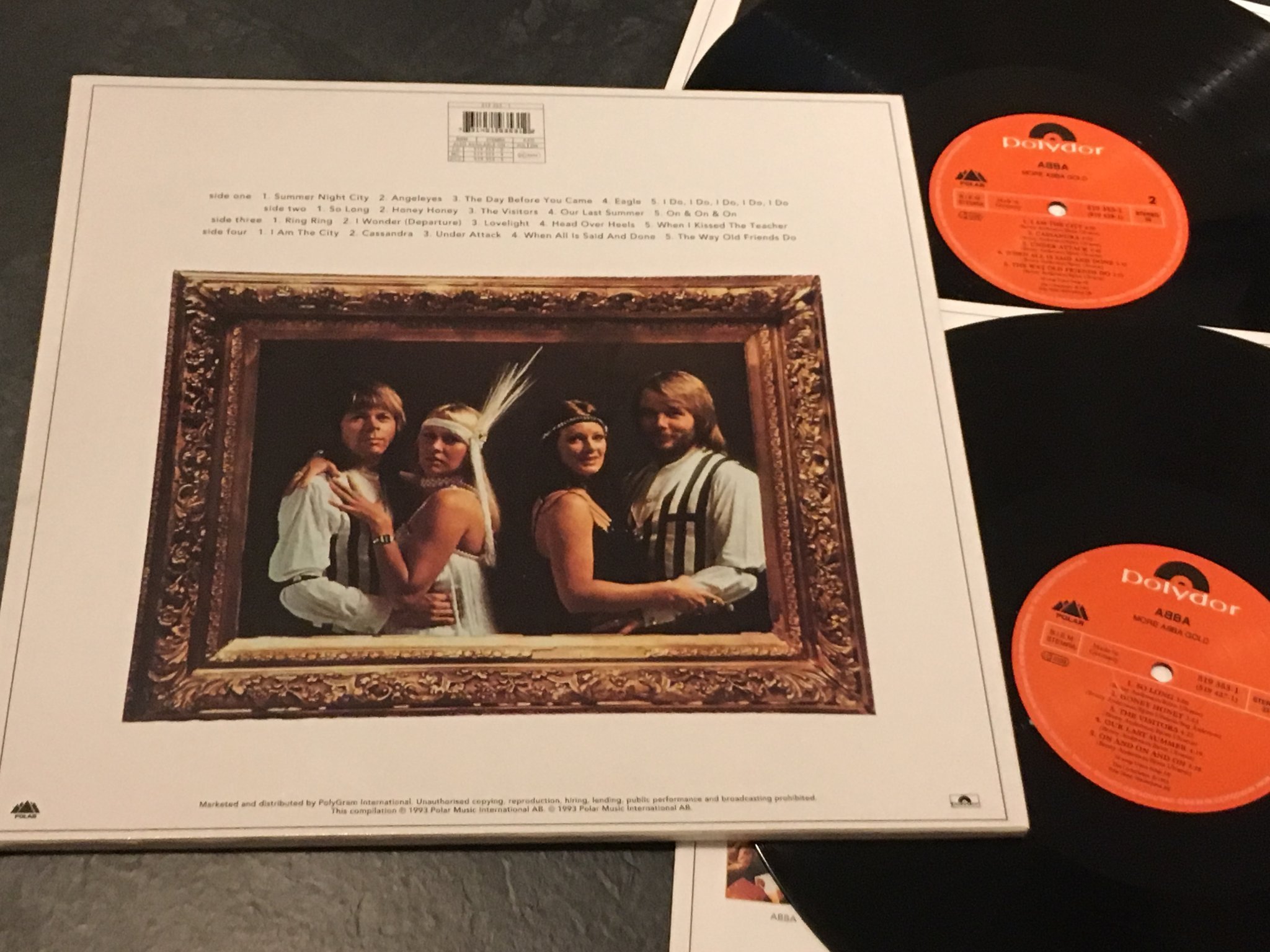 Omslagsbild för skivan ABBA more than gold 2xLP -93 Europe POLYDOR 519 353-1