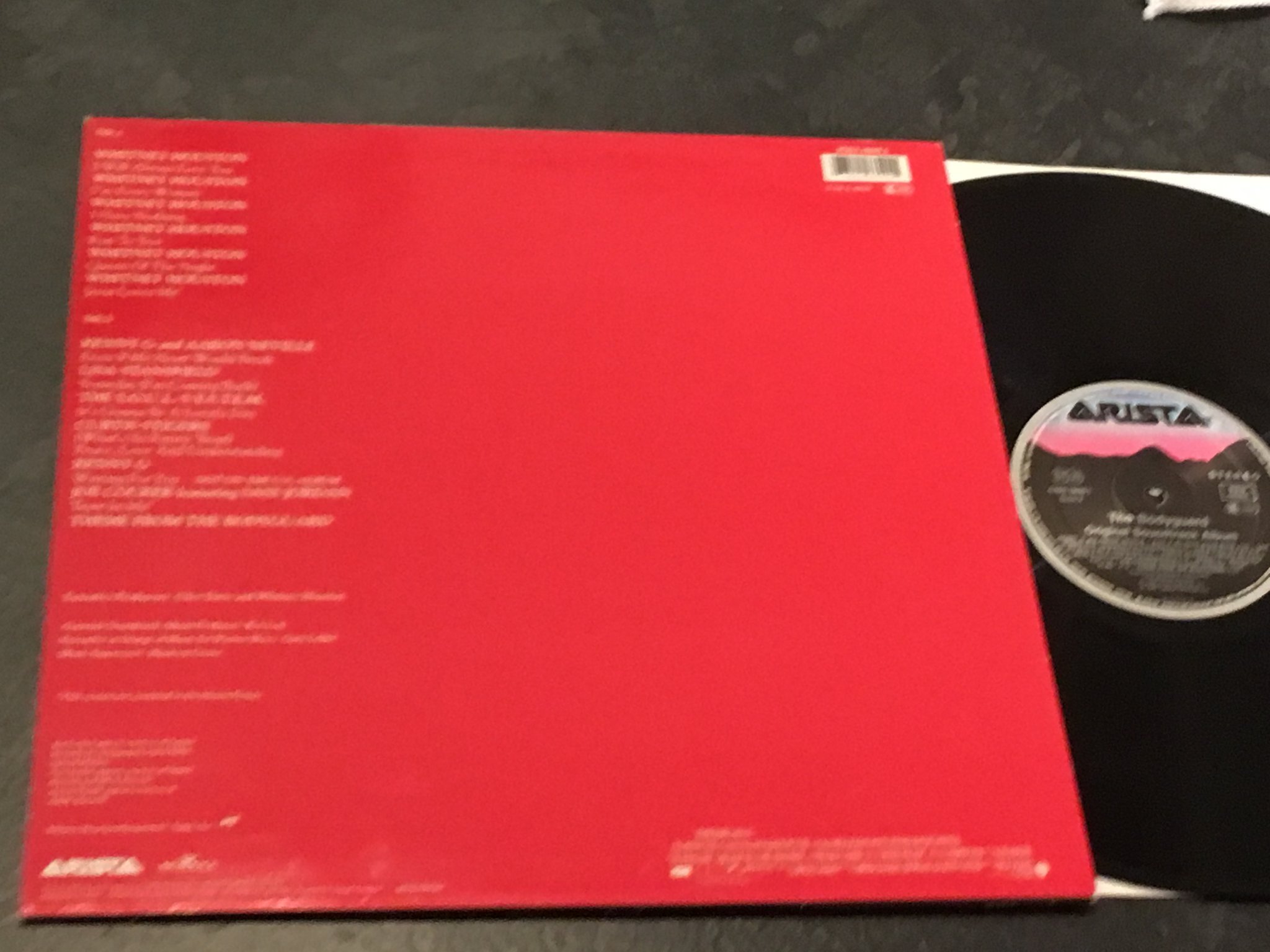 Omslagsbild för skivan WHITNEY HOUSTON the bodyguard LP -92 Europe ARISTA  soundtrack FILMMUSIK rare