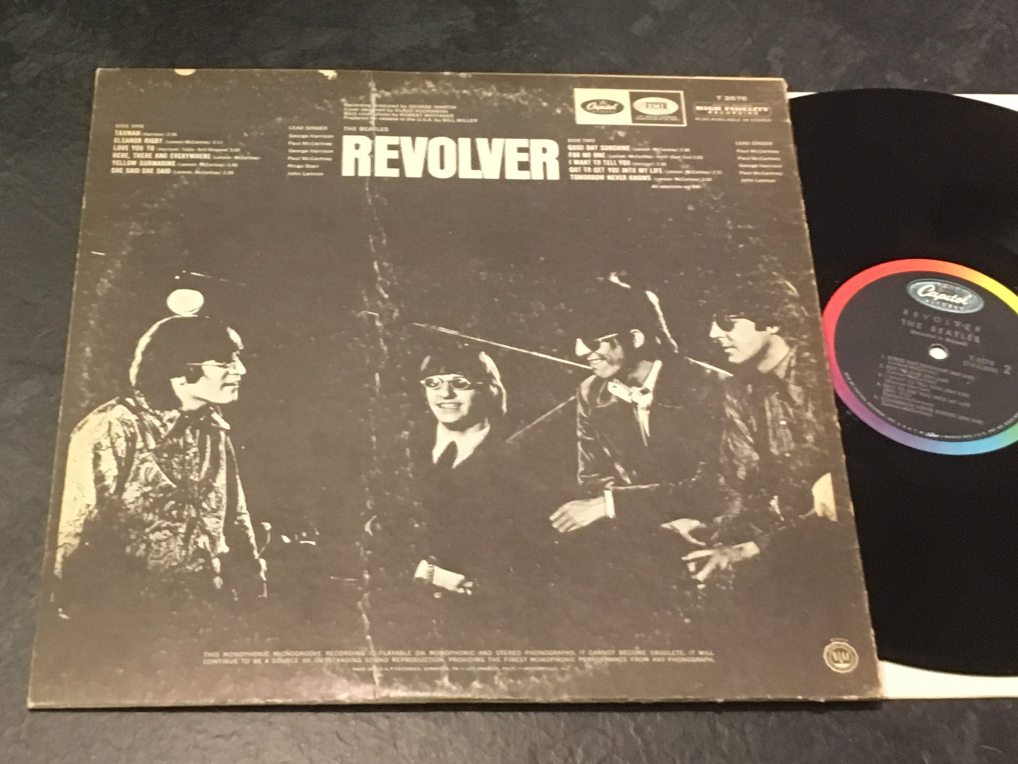 Omslagsbild för skivan THE BEATLES revolver LP -66 US CAPITOL T 2576 rare!