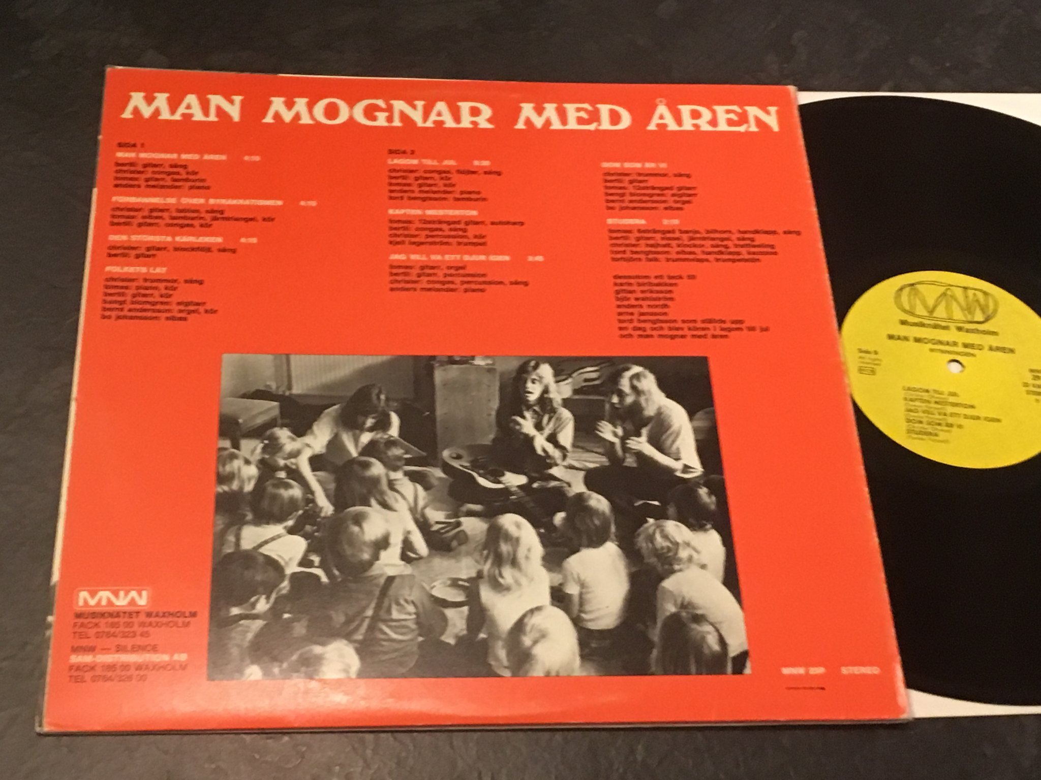 Omslagsbild för skivan NYNNINGEN man mognar med åren LP -72 Swe MNW 29P