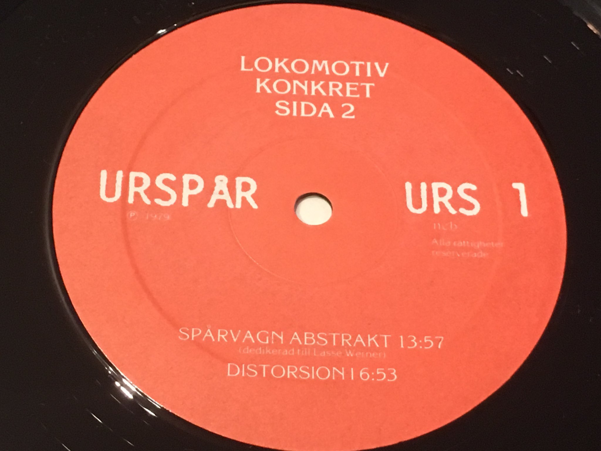 Omslagsbild för skivan LOKOMOTIV KONKRET Stockholm Augusti 1978 LP -79 Swe URSPÅR URS-1 free jazz