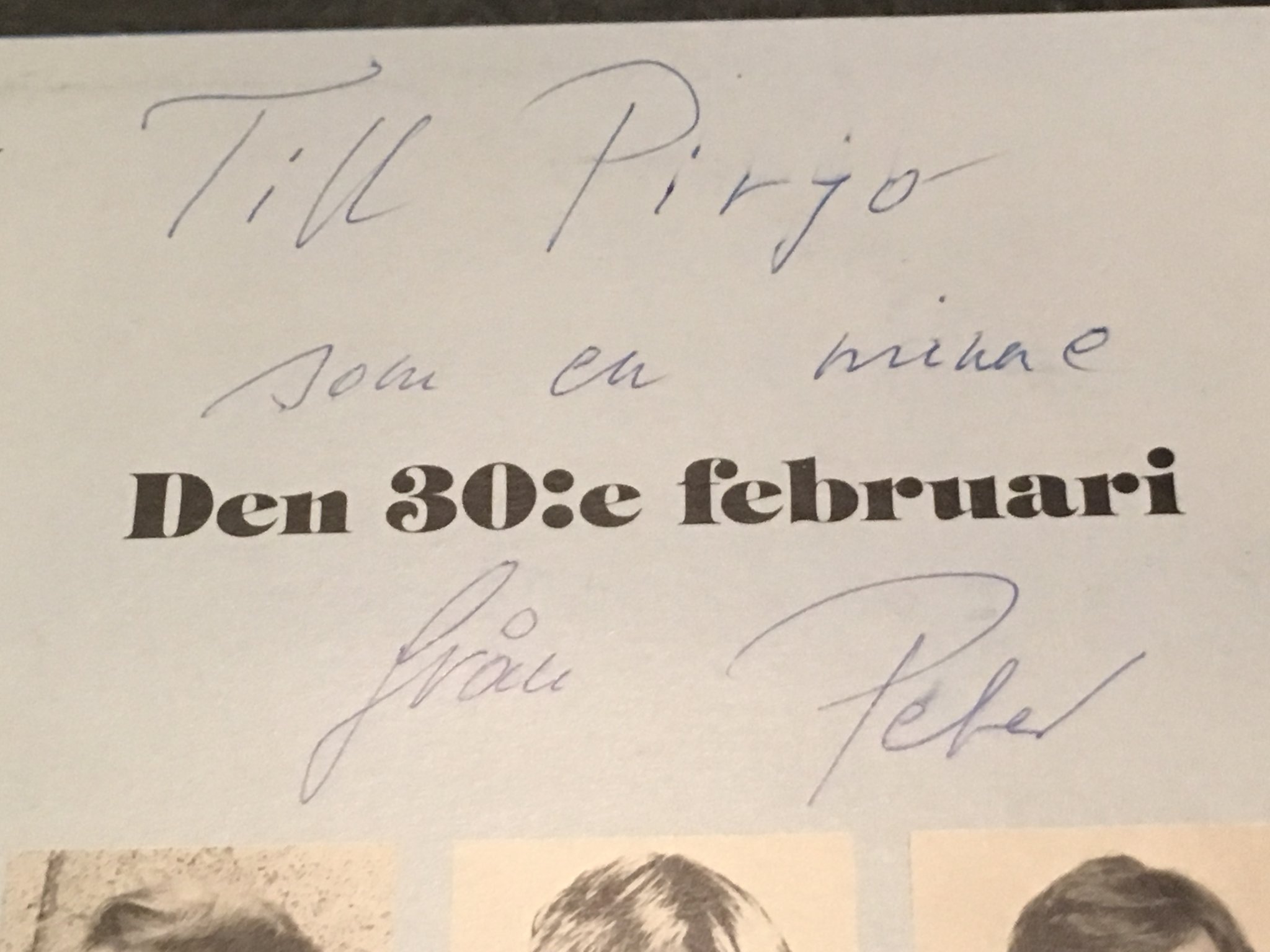 Omslagsbild för skivan PETER VON SOLYMOSSY den 30:e februari LP -80 Swe BUDA 001 progg / signerad