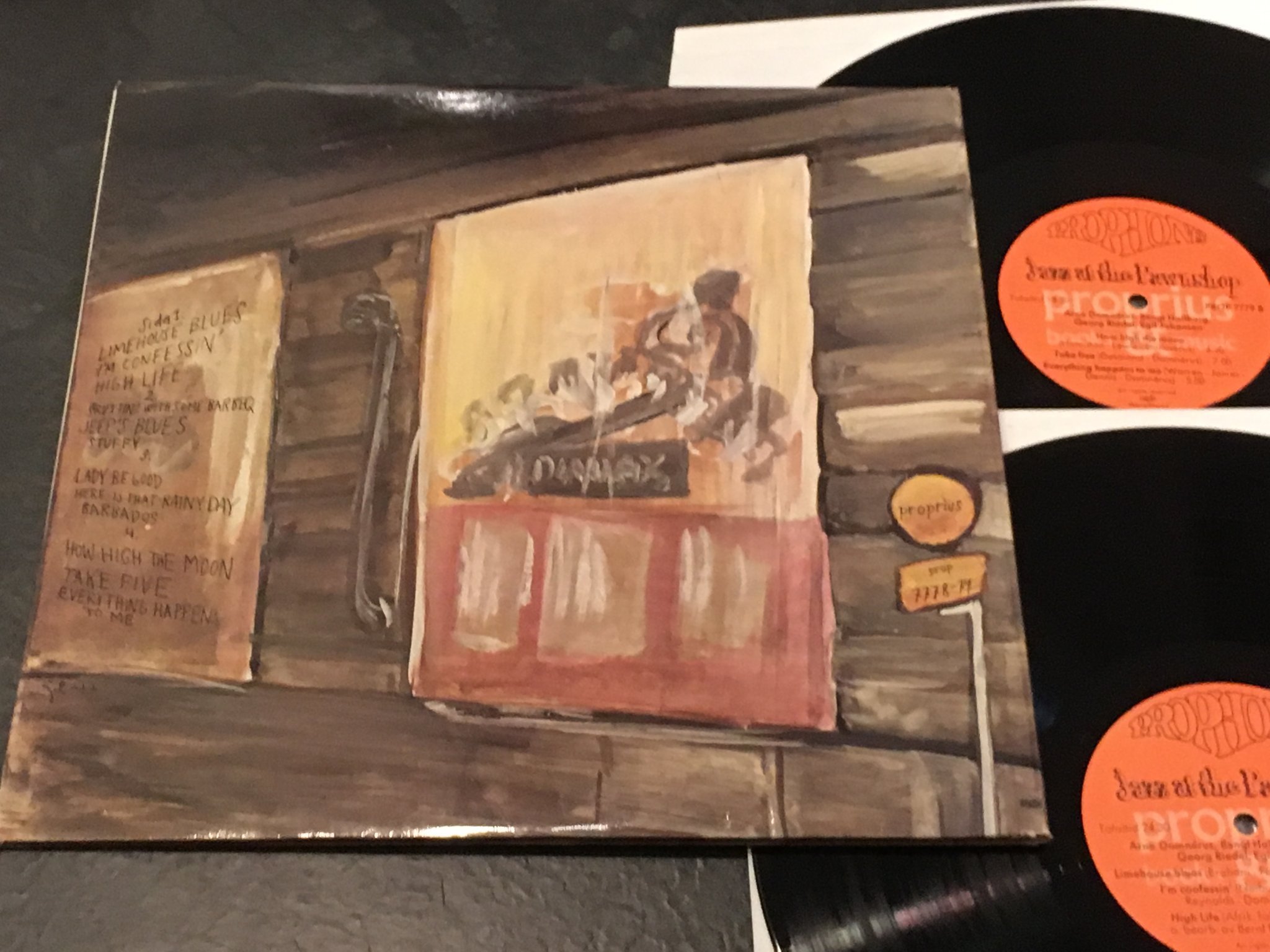 Omslagsbild för skivan ARNE DOMNERUS jazz at the pawnshop 2xLP -77 Swe PROPRIS PROP 7778-79 audiophile