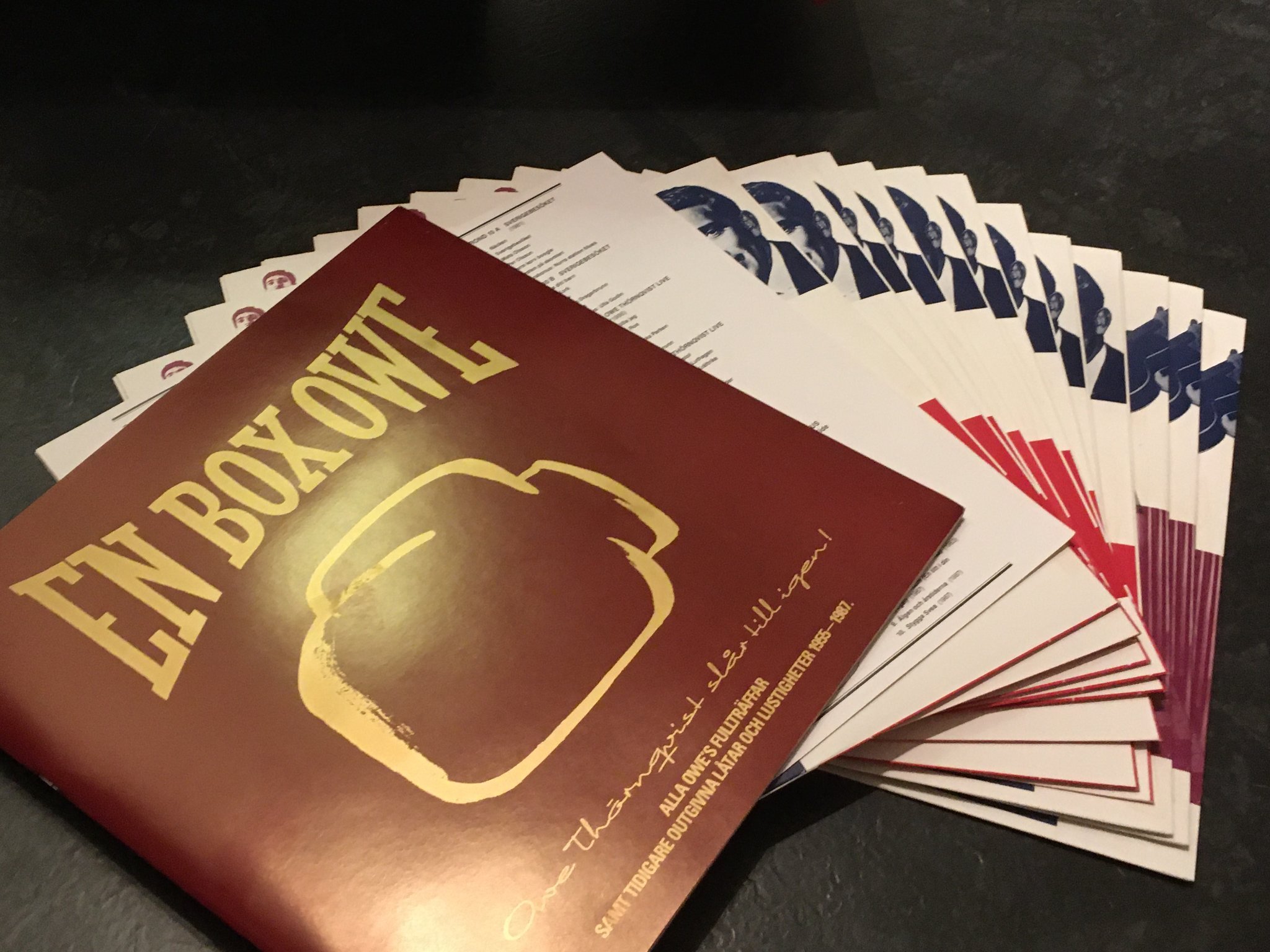 Omslagsbild för skivan OWE THÖRNQVIST en box Owe 12xLP BOX -90 PANDOREC BOX 812 numrerad #635