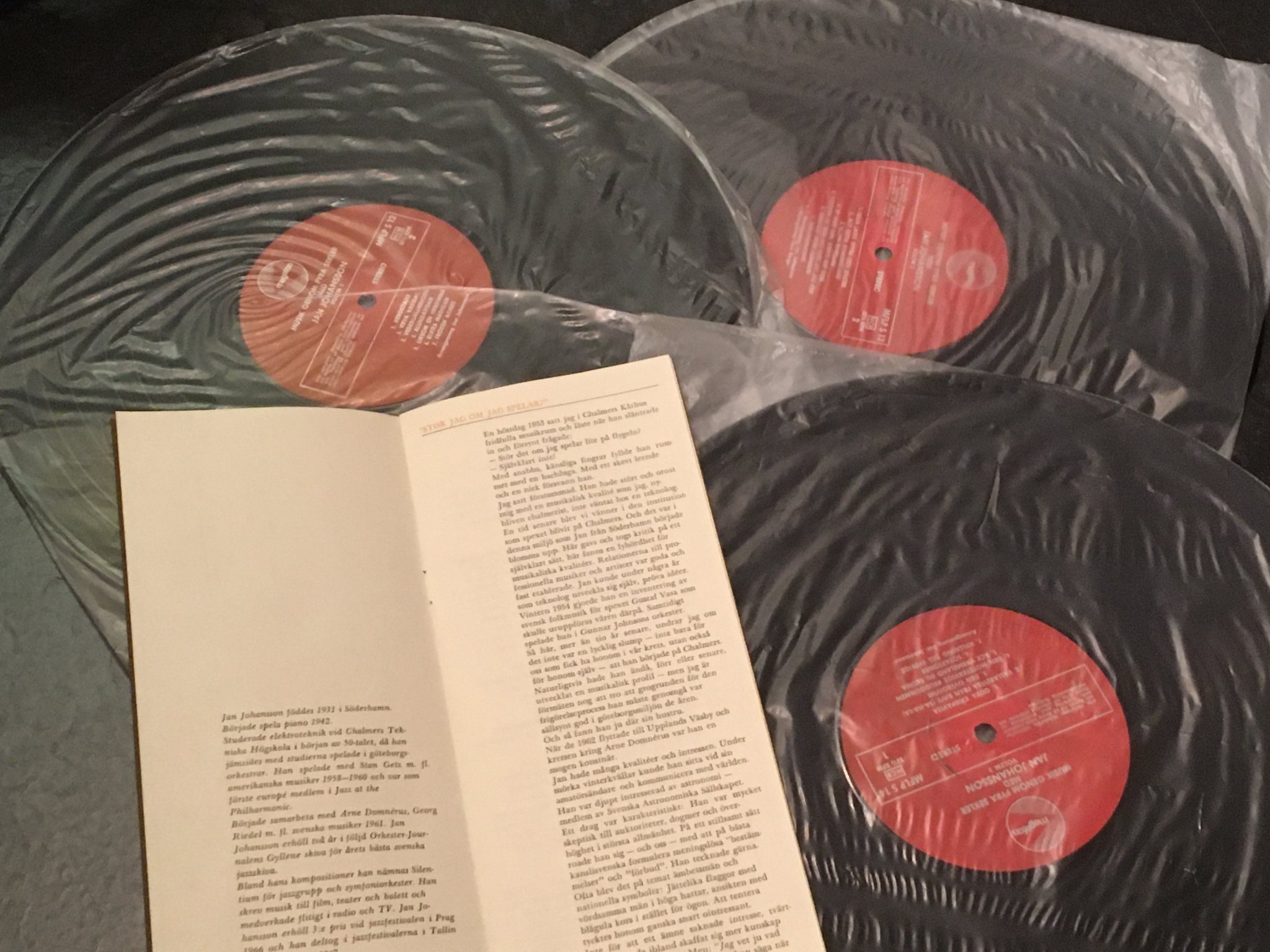 Omslagsbild för skivan JAN JOHANSSON musik genom 4 sekler 3xLP -69 Swe MEGAFON MFLP S12-14