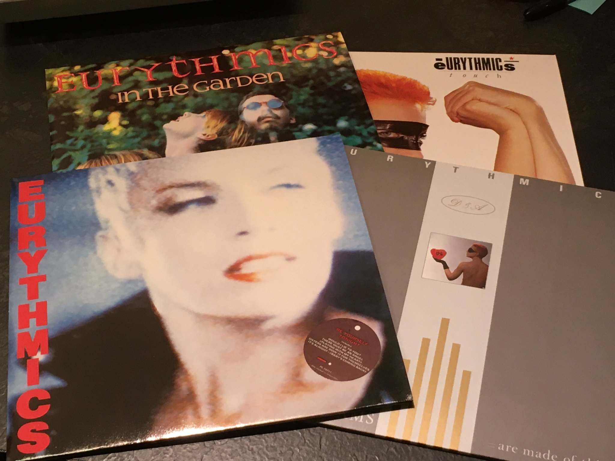 Omslagsbild för skivan EURYTHMICS 4xLP box SCANDINAVIAN  MUSIC 15-6380 very rare 