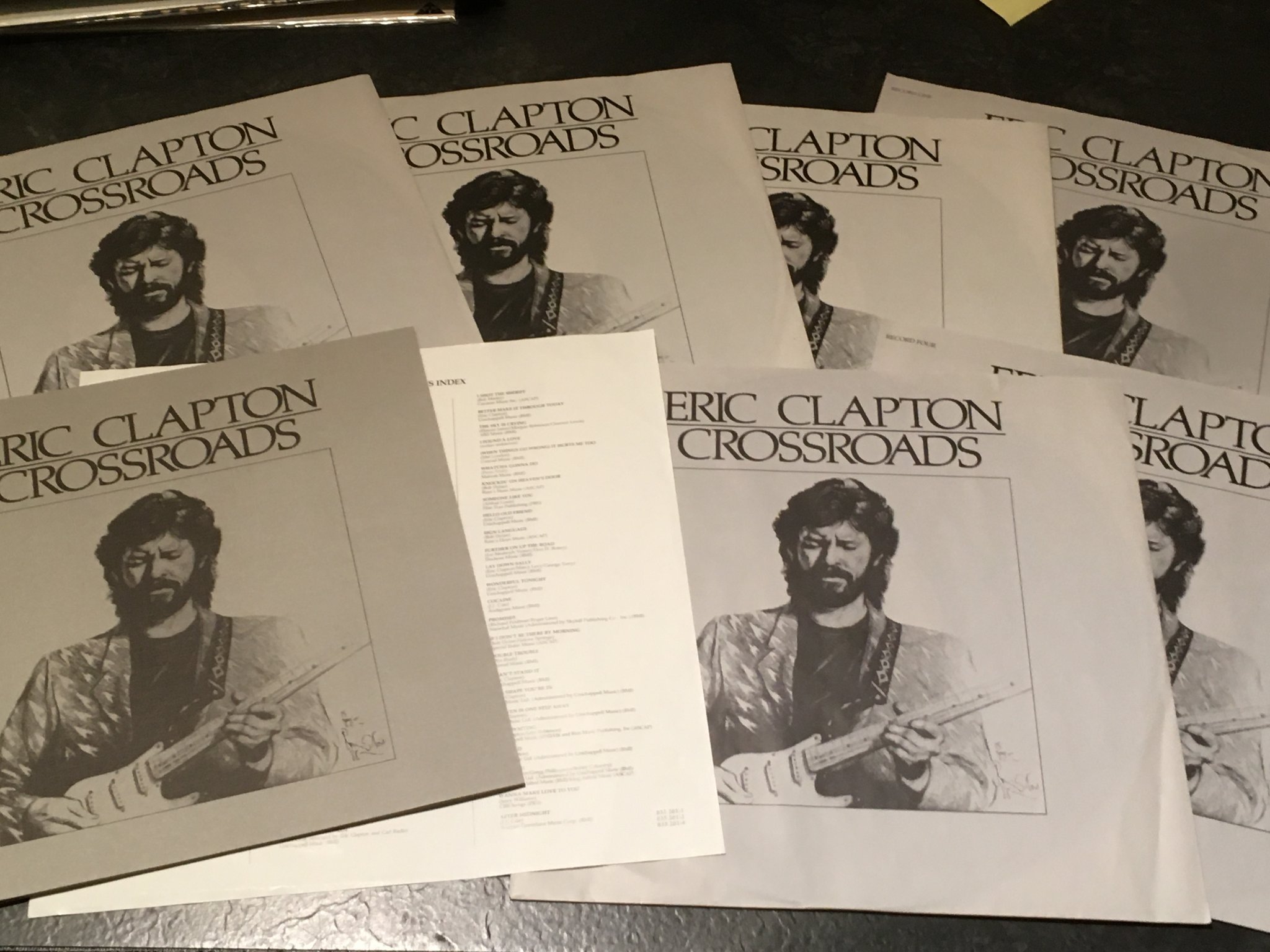 Omslagsbild för skivan ERIC CLAPTON crossroads 6xLP -88 POLYDOR 835 261-1