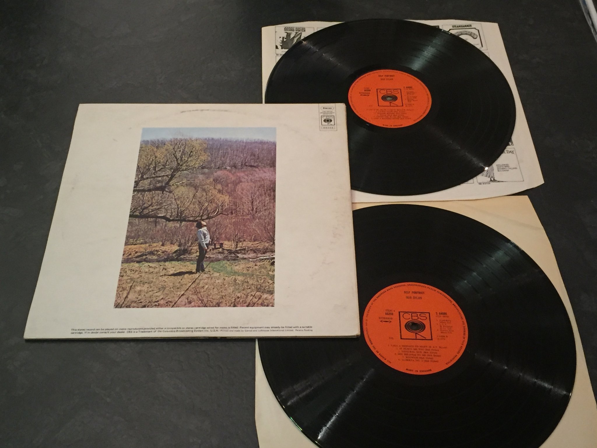 Omslagsbild för skivan BOB DYLAN self portrait 2xLP -70 CBS 66250