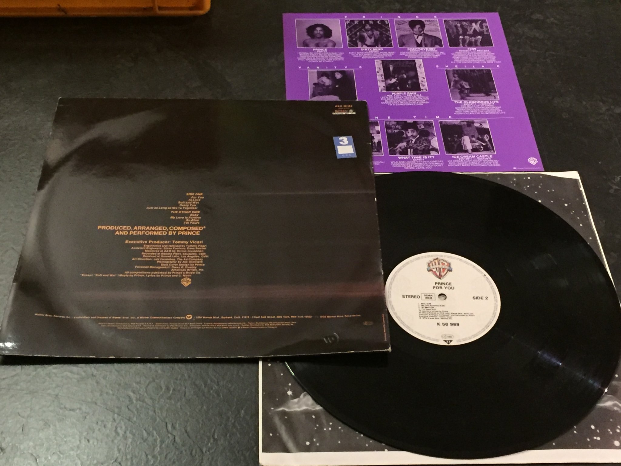 Omslagsbild för skivan PRINCE for you LP -78 WARNER BROS K 56 989