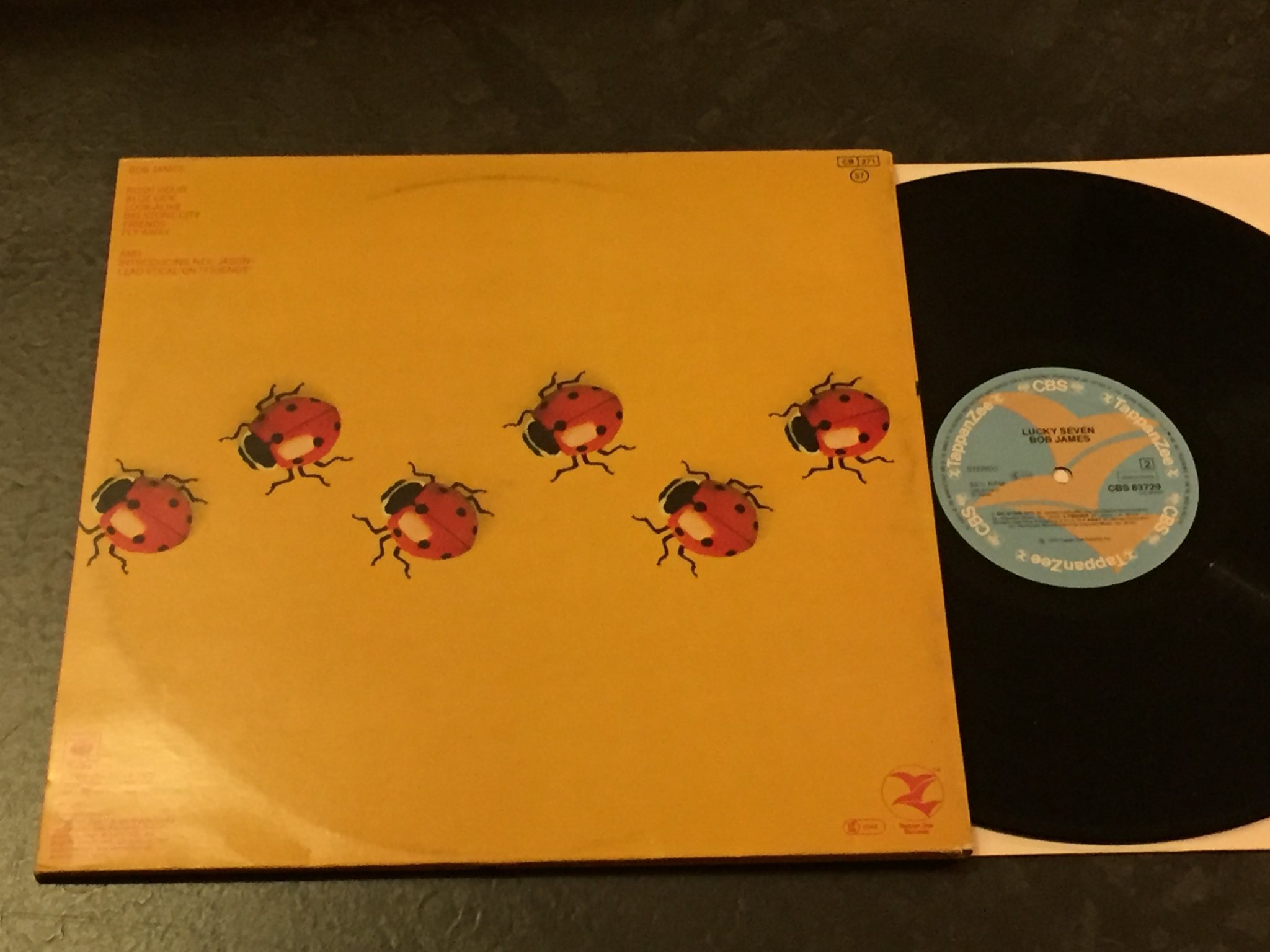 Omslagsbild för skivan BOB JAMES lucky seven LP -79 CBS 83729