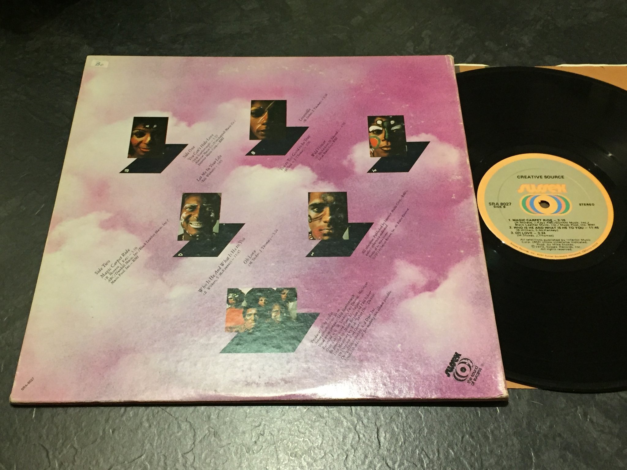 Omslagsbild för skivan CREATIVE SOURCE s/t LP -73 US SUSSEX SRA 8027