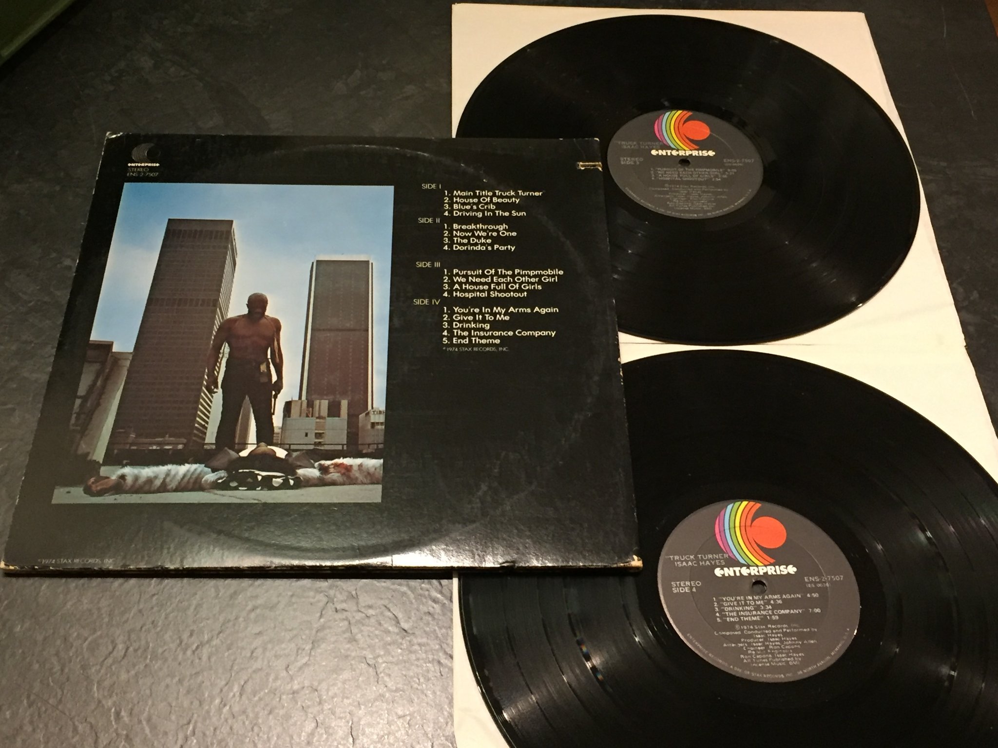 Omslagsbild för skivan ISAAC HAYES truck turner 2xLP -74 US ENTERPRISE ENS-2-7507
