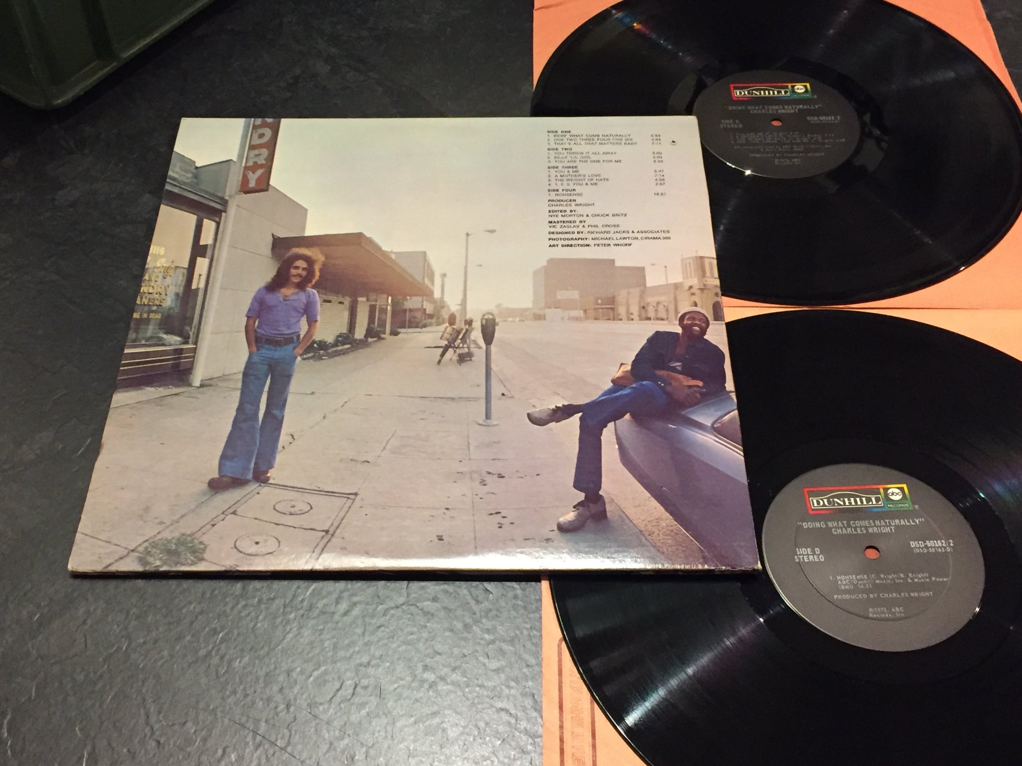 Omslagsbild för skivan CHARLES WRIGHT doing what comes naturally 2xLP -