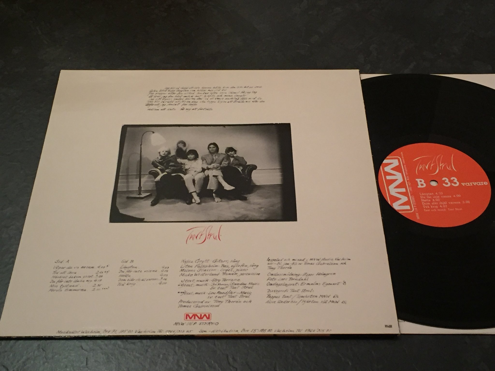 Omslagsbild för skivan TANT STRUL s/t LP -82 Swe MNW MNWP 116