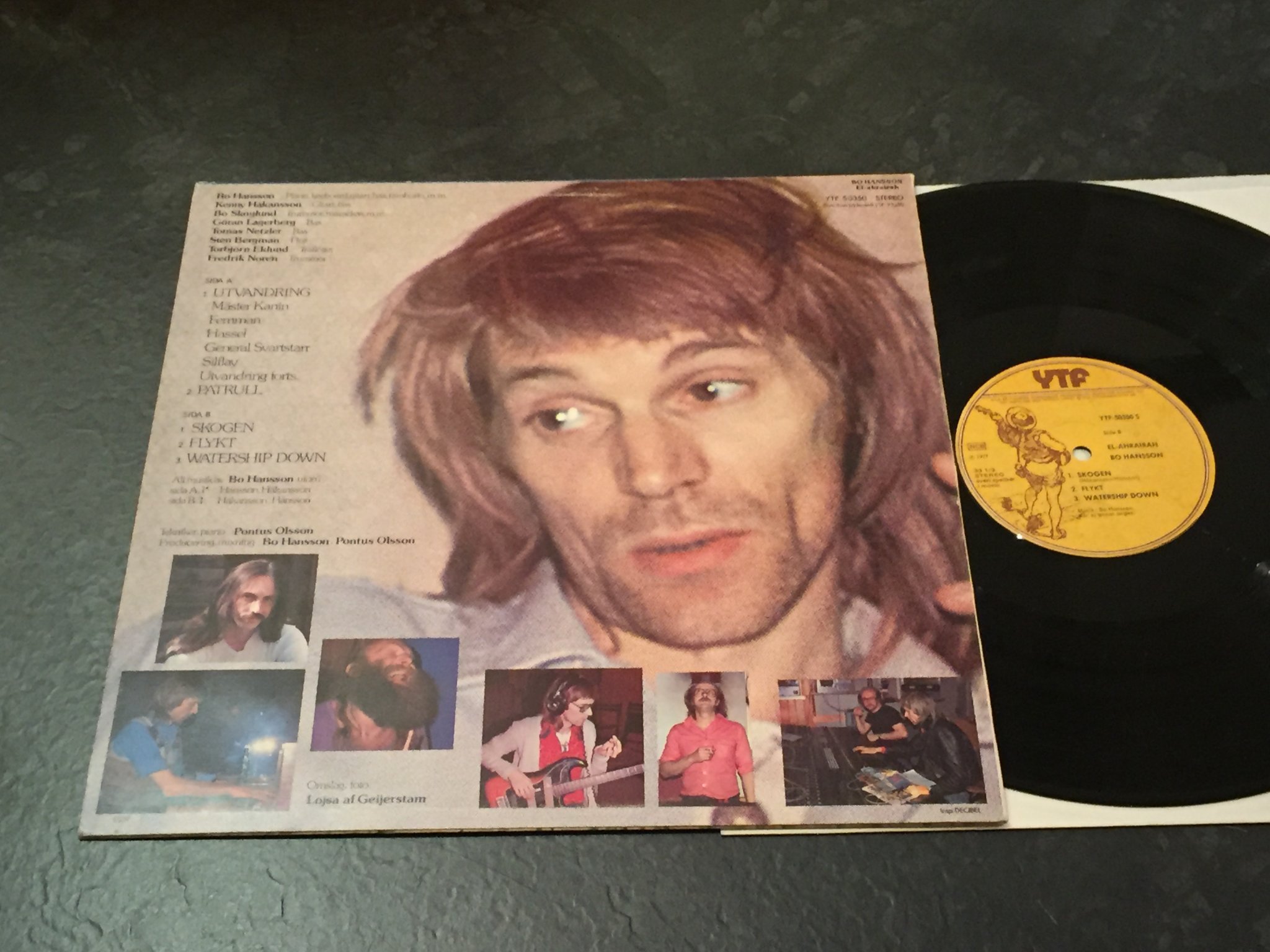 Omslagsbild för skivan BO HANSSON El-ahrairah LP -77 Swe YTF YTF 50350