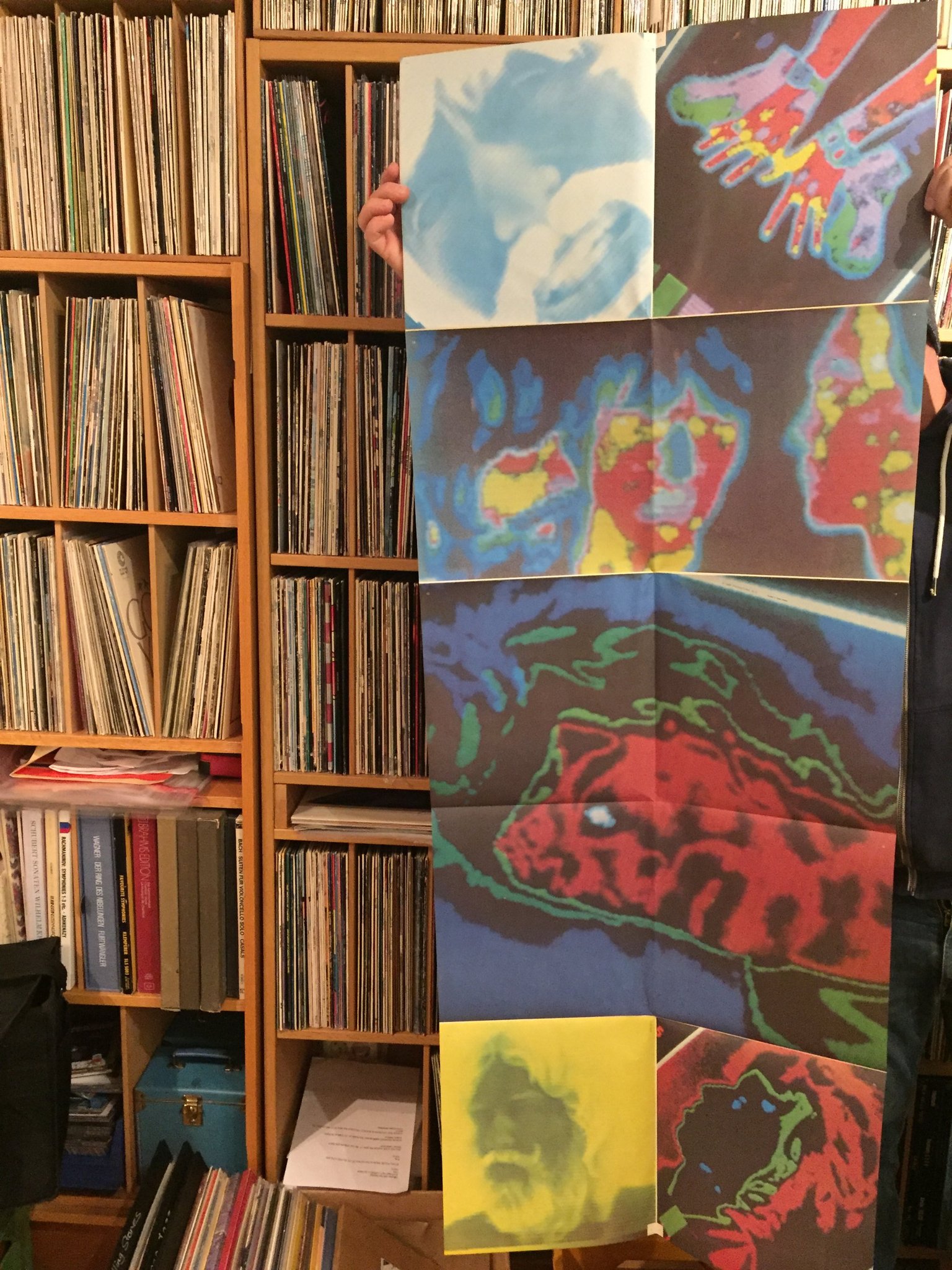 Omslagsbild för skivan ROLLING STONES emotional rescue LP -80 UK CUN 39111 with POSTER 