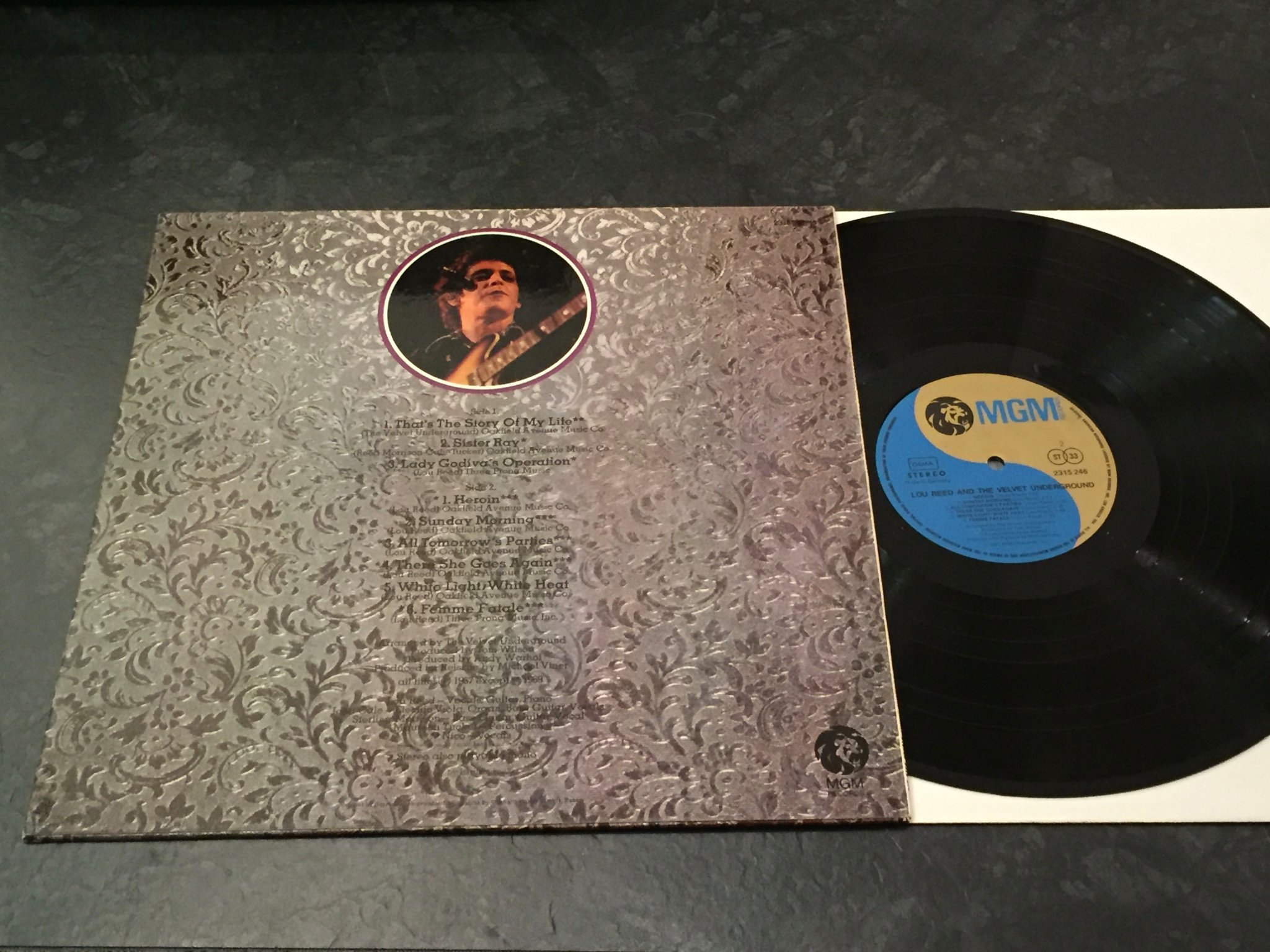 Omslagsbild för skivan LOU REED & The Velvet Underground LP -71 Ger MGM 2315246