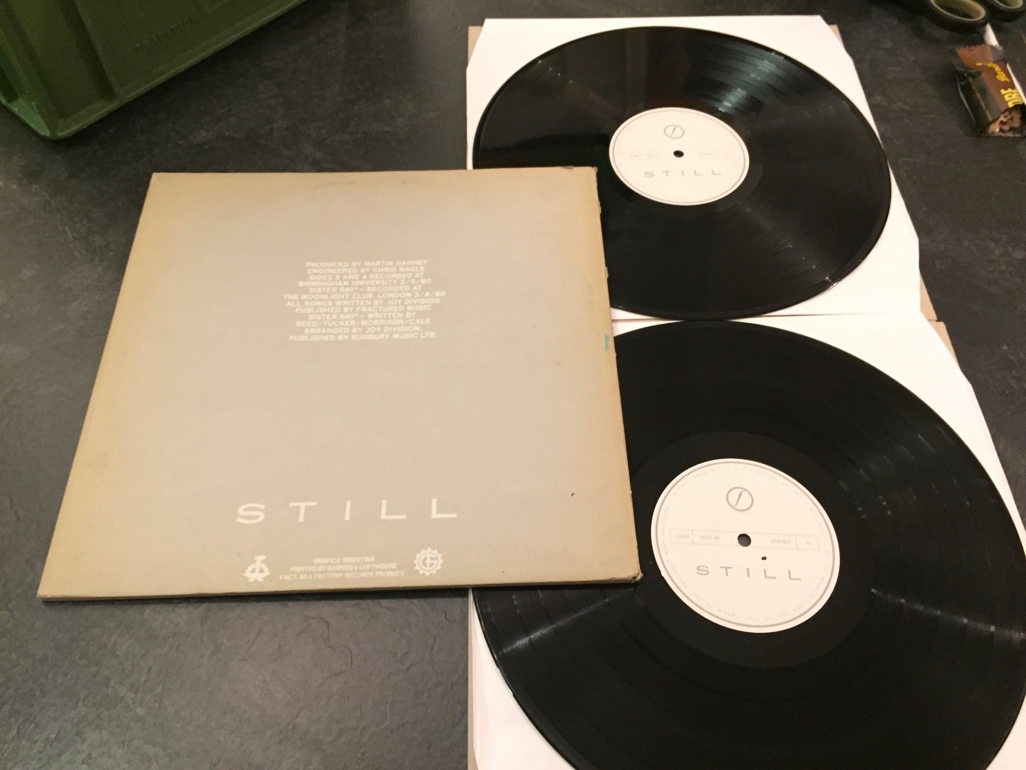 Omslagsbild för skivan JOY DIVISION still 2xLP -81 UK FACTORY FACT 40 Clothbound  MEGA RARE!!!!