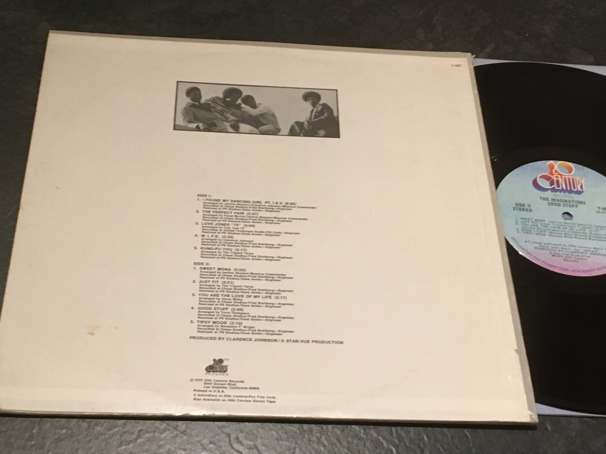 Omslagsbild för skivan IMAGINATIONS good stuff LP -75 US 20th  CENTURY T-497