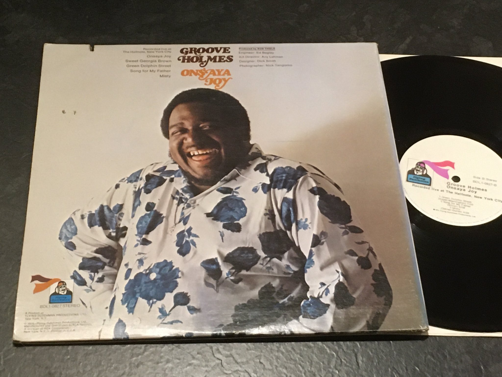 Omslagsbild för skivan GROOVE HOLMES onsaya joy LP -75 US FLYING DUTCHMAN BDL 1-0827 jazz funk classic!