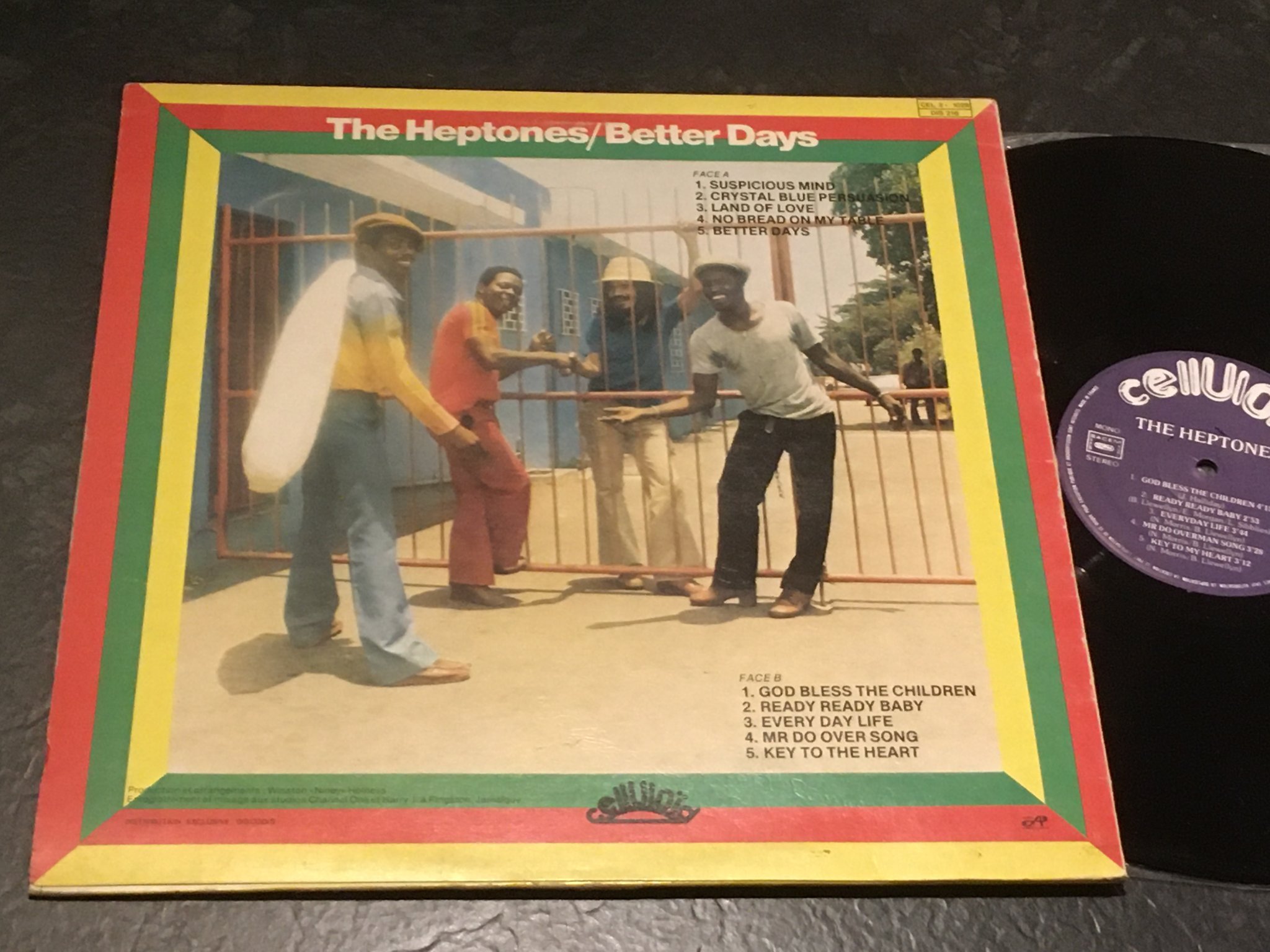 Omslagsbild för skivan THE HEPTONES better days LP -78 France CELLUOID LTM 1029