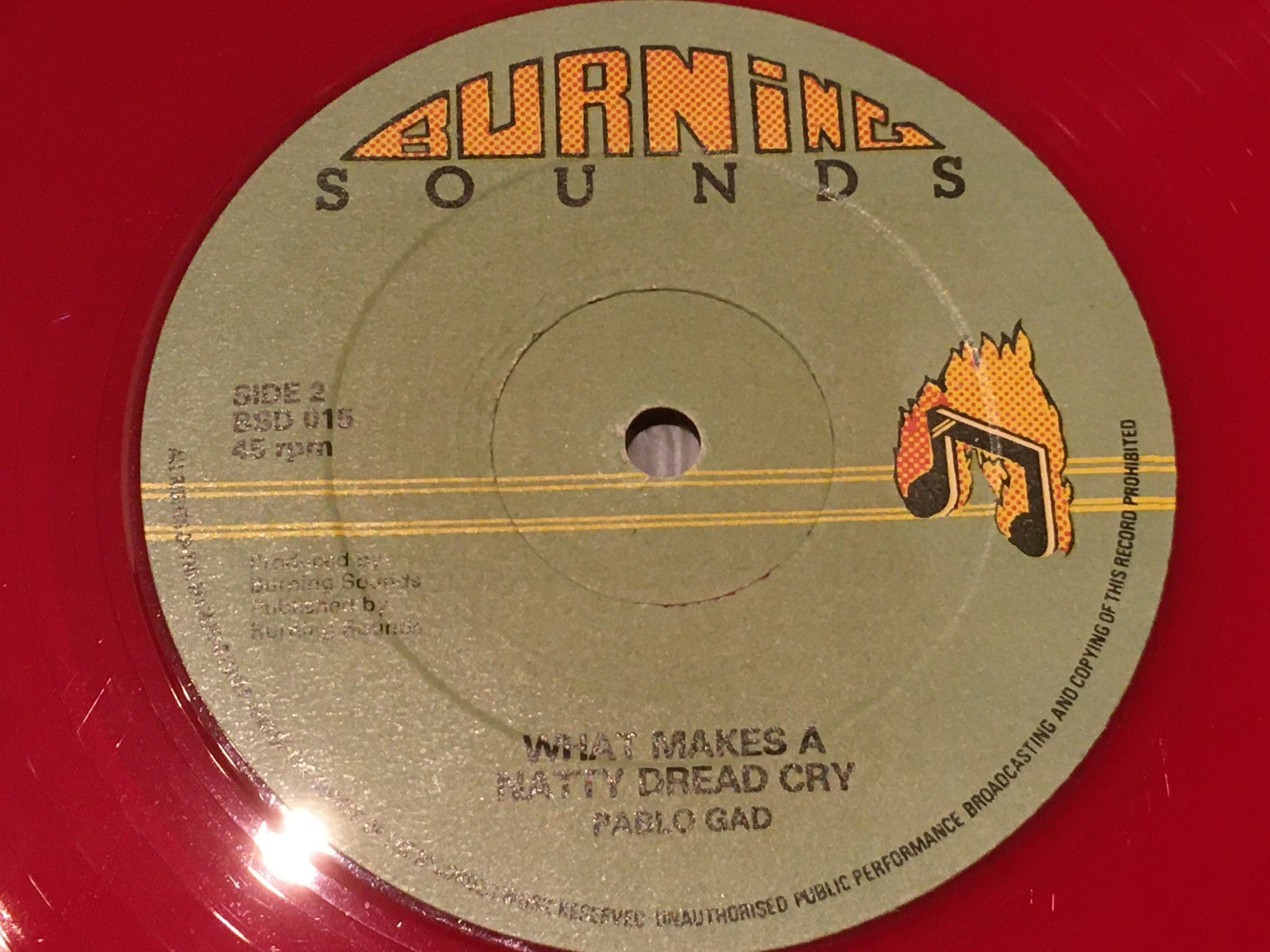 Omslagsbild för skivan PABLO GAD throw your dreams 12”single -7? UK BURNING SOUNDS BSD 015