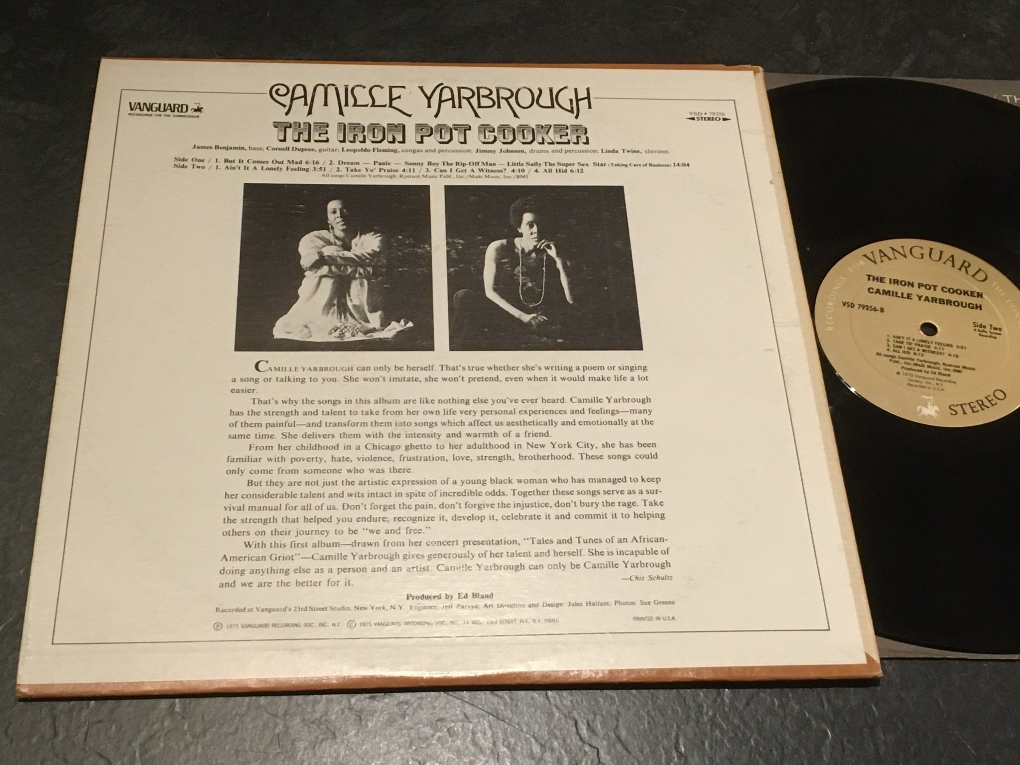 Omslagsbild för skivan CAMILLE YARBROUGH the iron pot cooker LP -75 US VANGUARD VSD 79356
