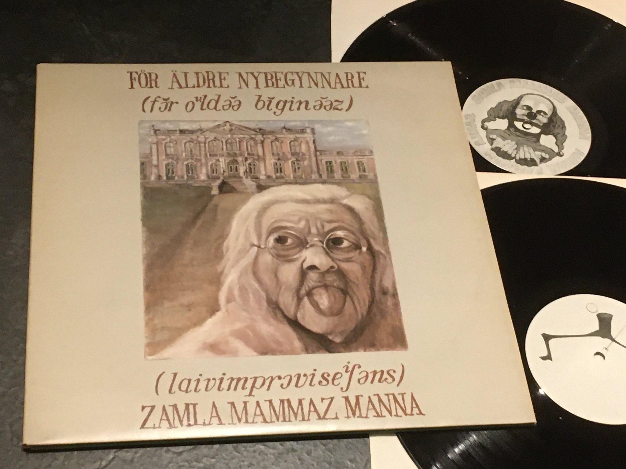 Omslagsbild för skivan ZAMLA MAMMAZ MANNA schlagerns mystik LP -77 Swe SILENCE SRS 4640