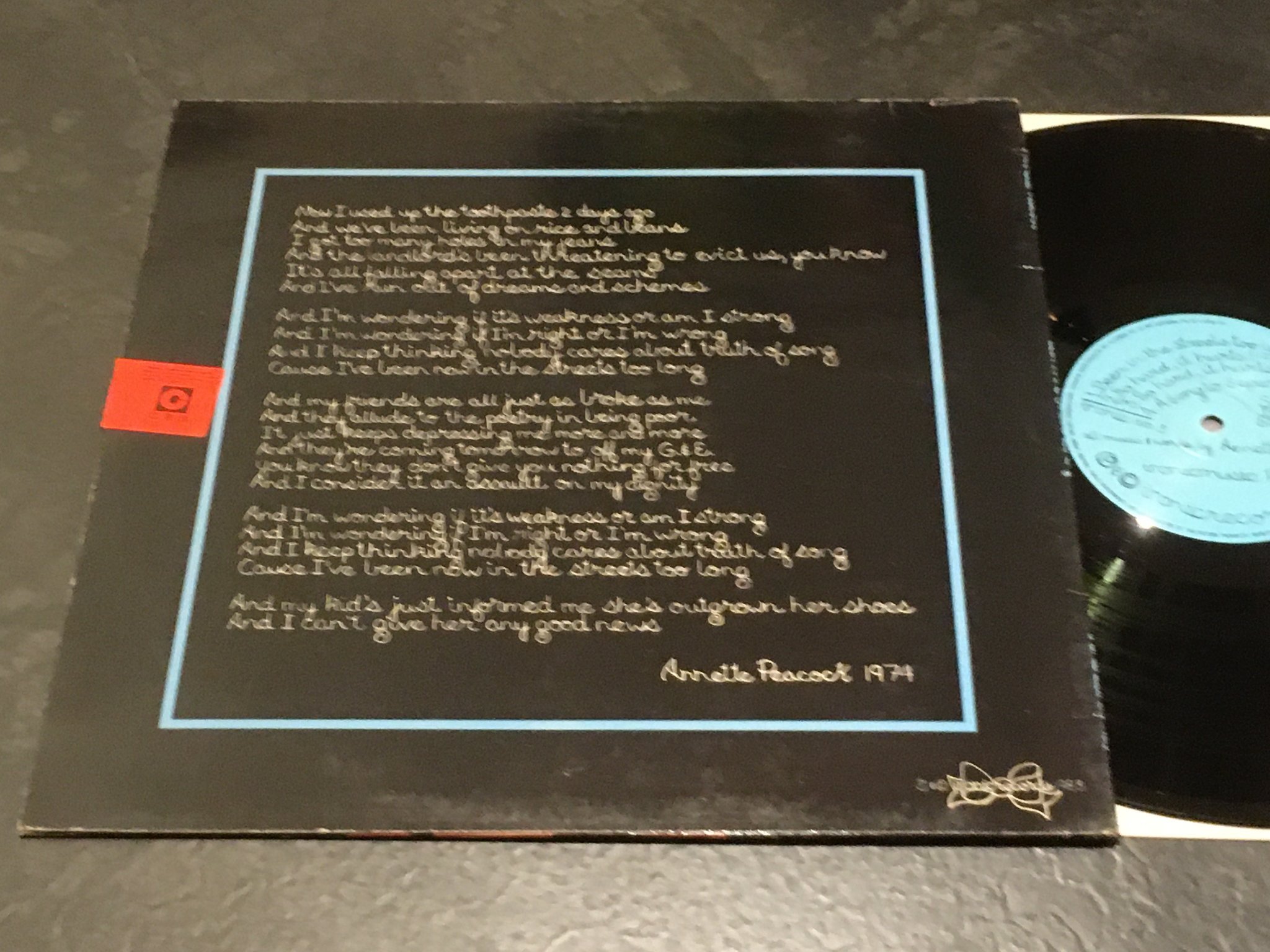 Omslagsbild för skivan ANNETTE PEACOCK been in the streets too long LP -83 UK IRONIC ironic No.3