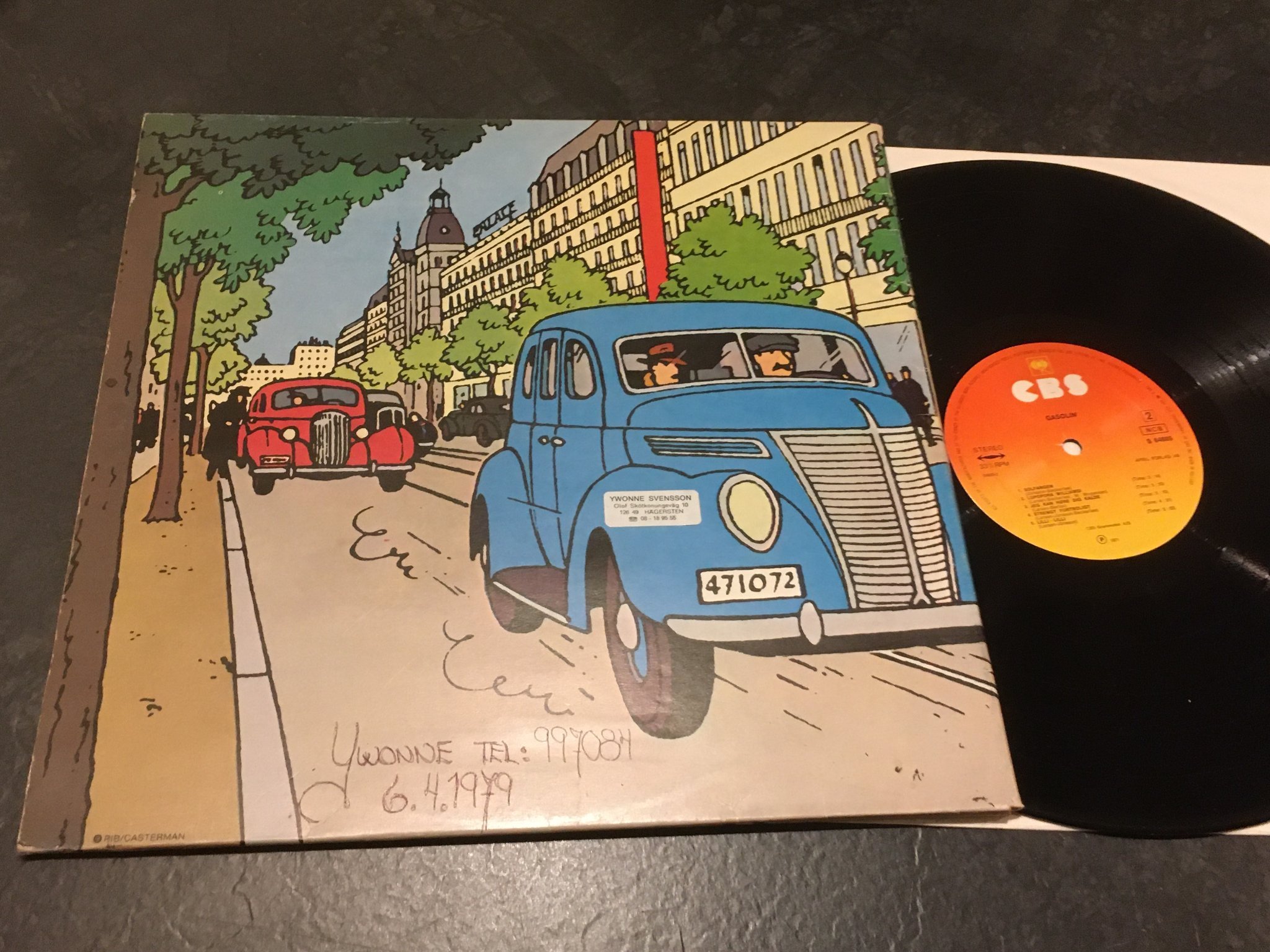 Omslagsbild för skivan GASOLIN’  s/t LP CBS S 64685  