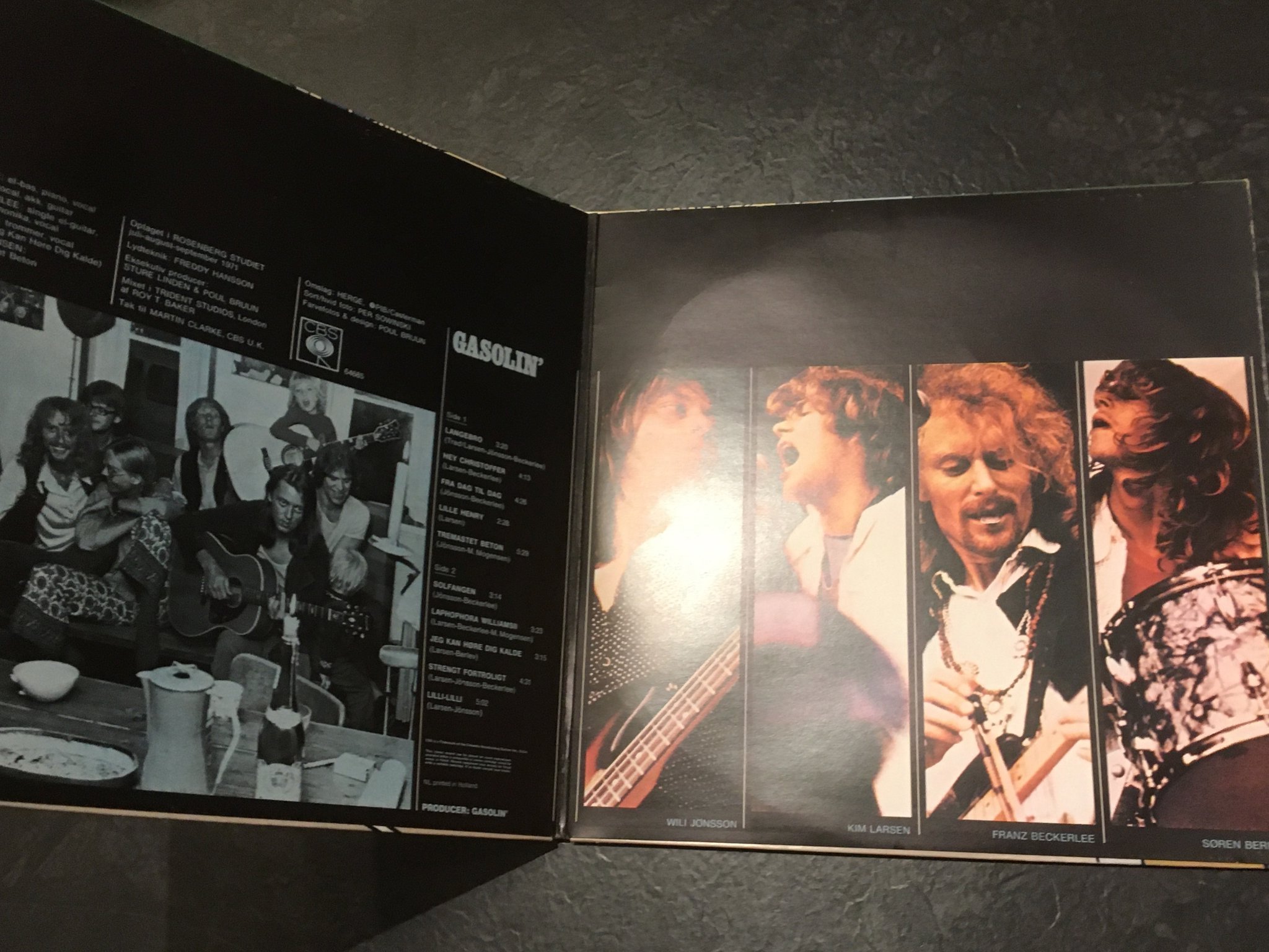 Omslagsbild för skivan GASOLIN’  s/t LP CBS S 64685  