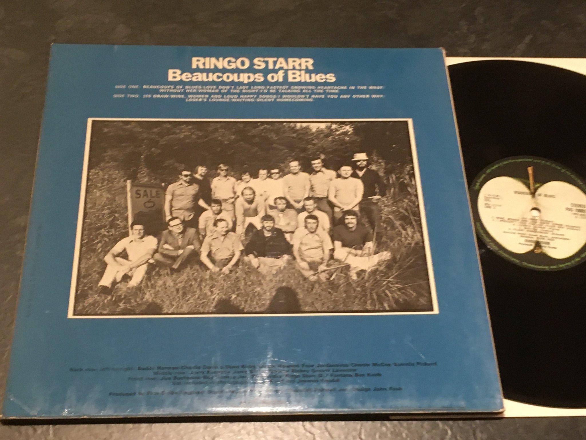 Omslagsbild för skivan RINGO STARR Beaucoups Of Blues LP -70 UK APPLE PAS 10002