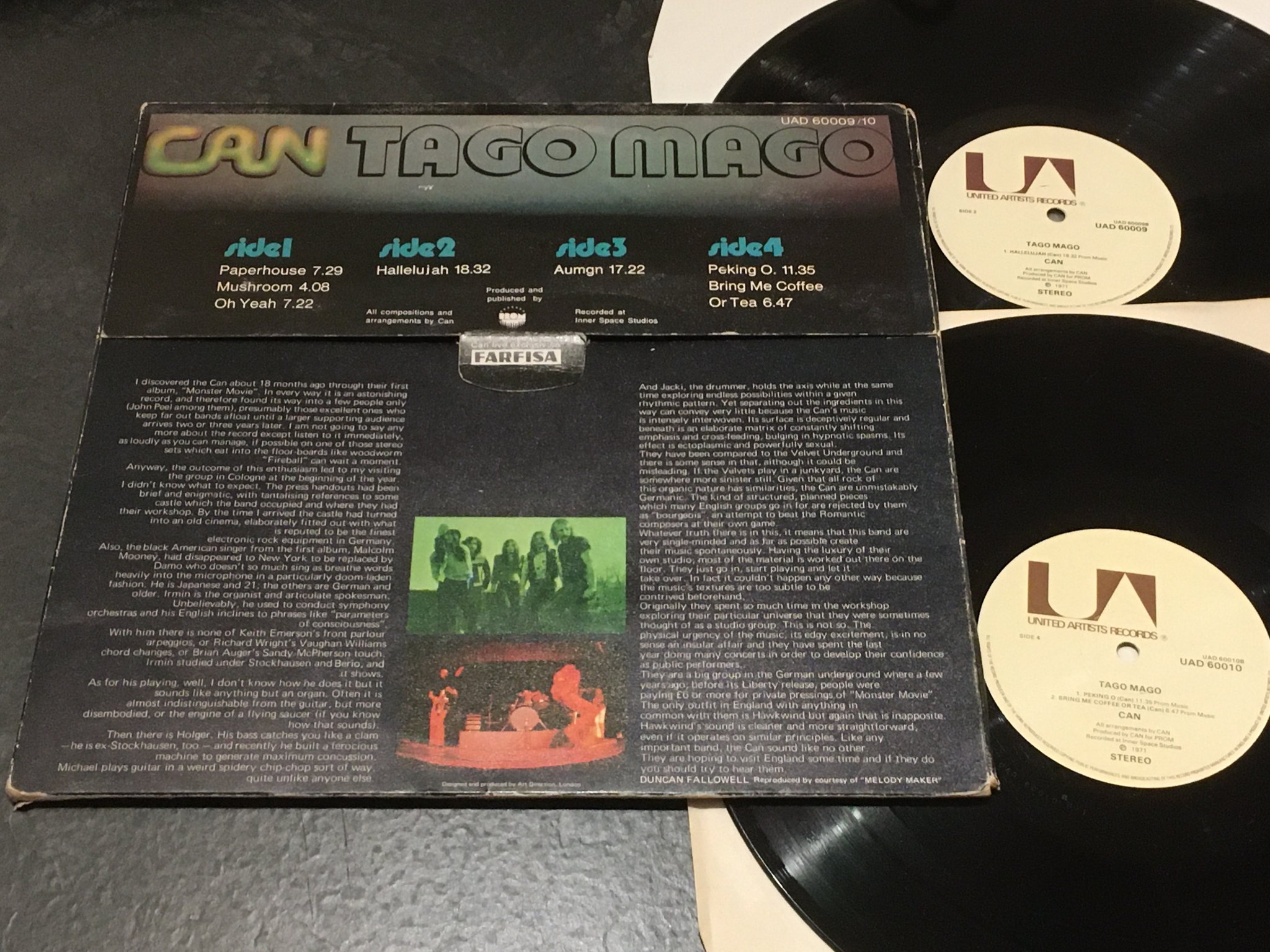 Omslagsbild för skivan CAN tago mago 2xLP -71 UK UNITED ARTISTS UAD 60009/10 KRAUT